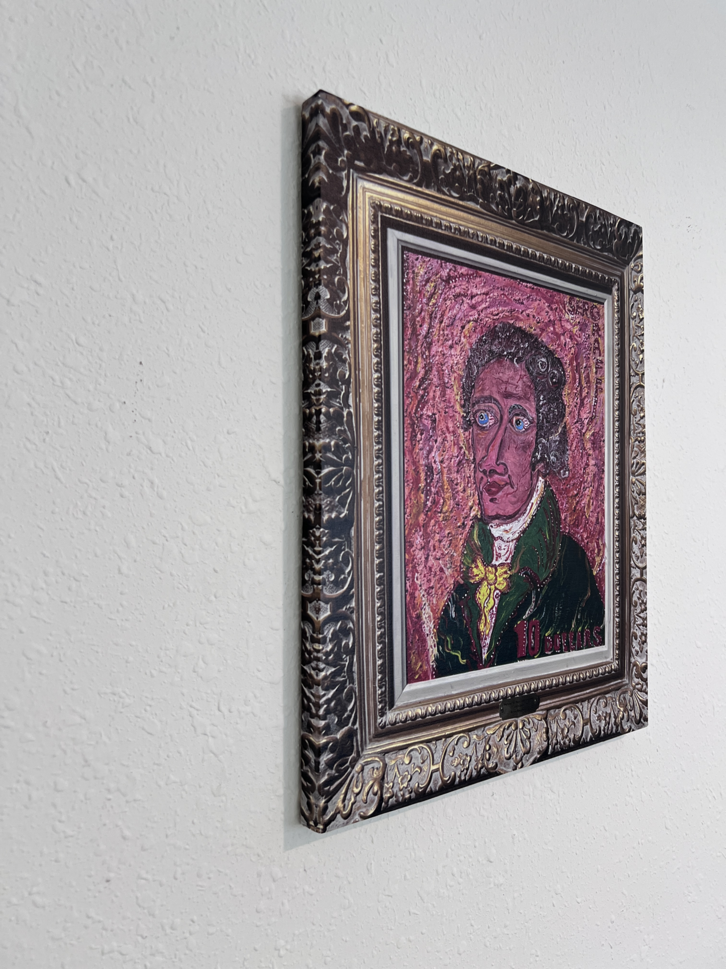 PRINT On Canvas, Portrait ALEXANDER HAMILTON By Serg Graff Limited Edition COA