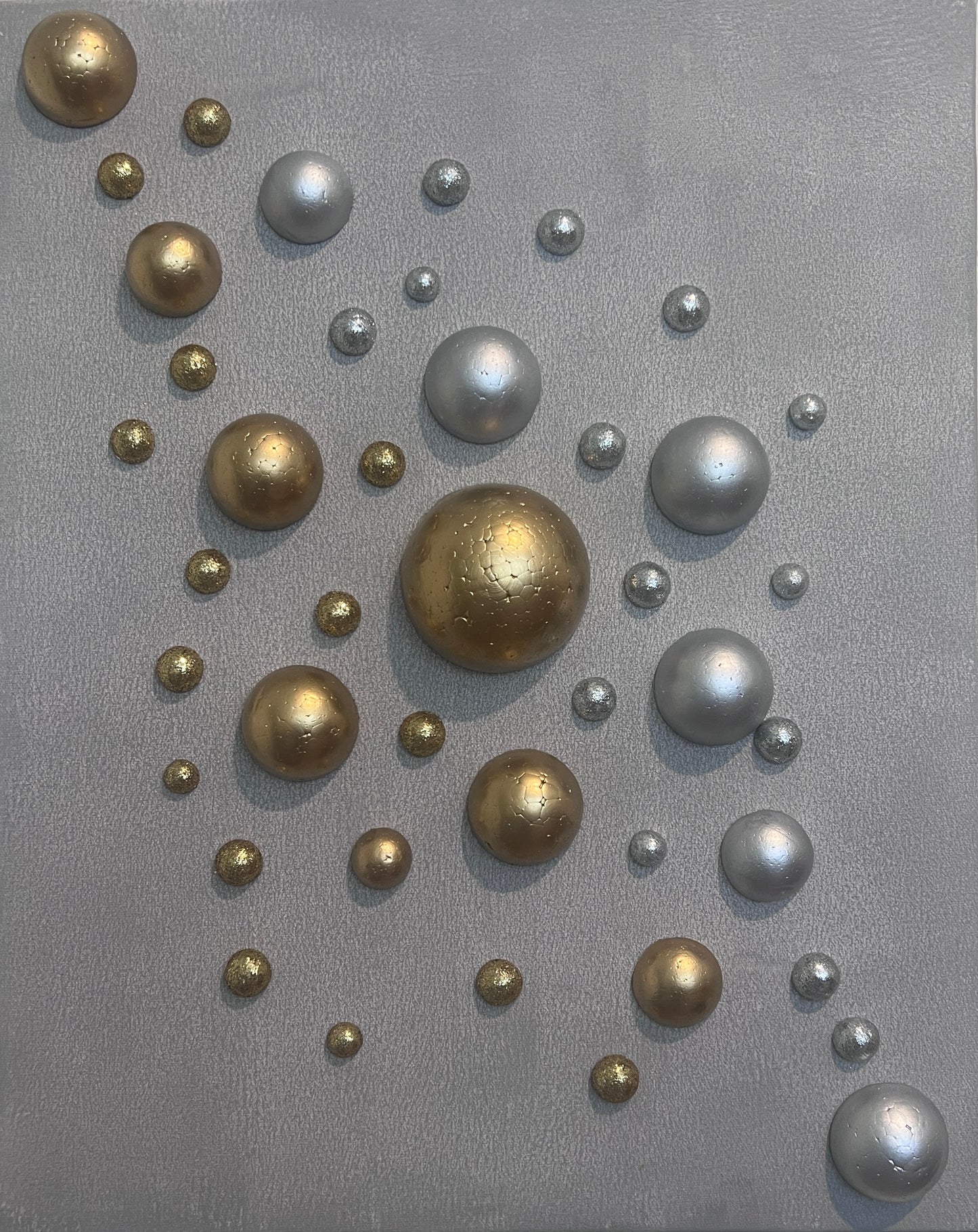 Handmade Original 3D Abstract Art by Alena Kalen "Spheres of Silence", COA
