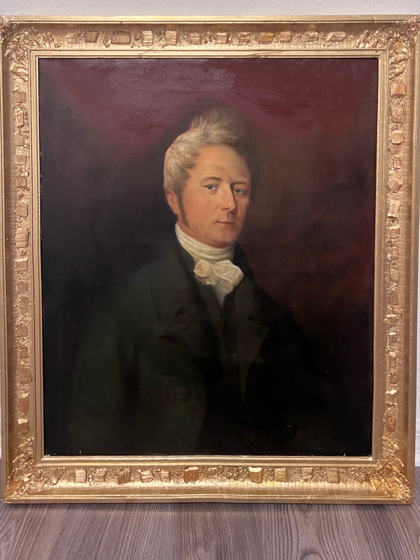 Original Antique 19c. Oil Painting "Rev. Richard Coytmor Howard" – 1823 Portrait