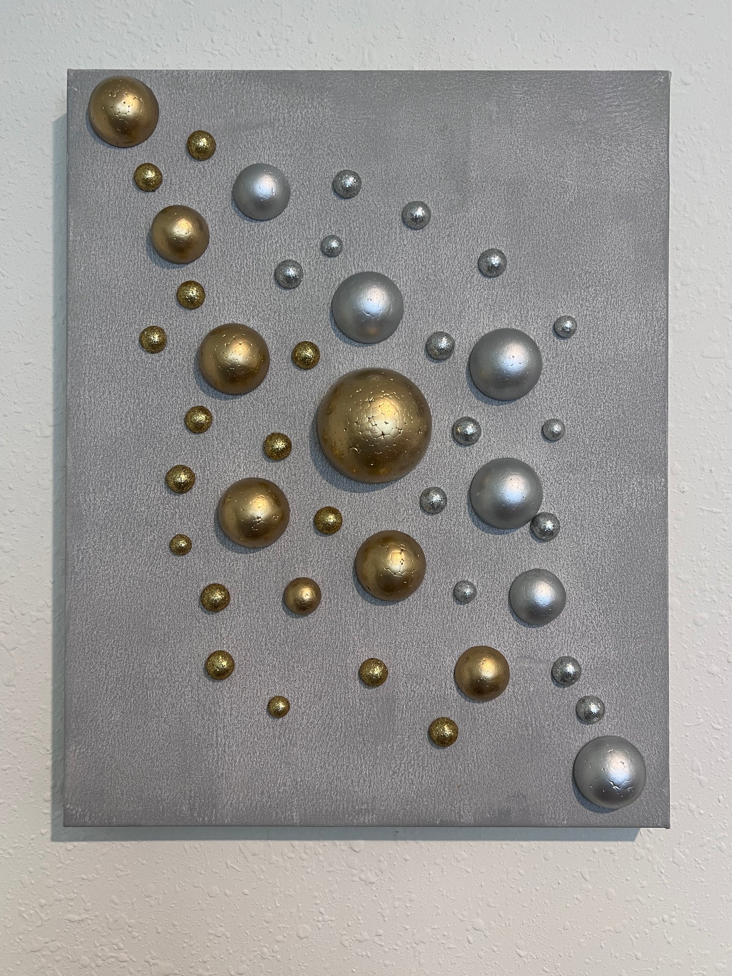 Handmade Original 3D Abstract Art by Alena Kalen "Spheres of Silence", COA