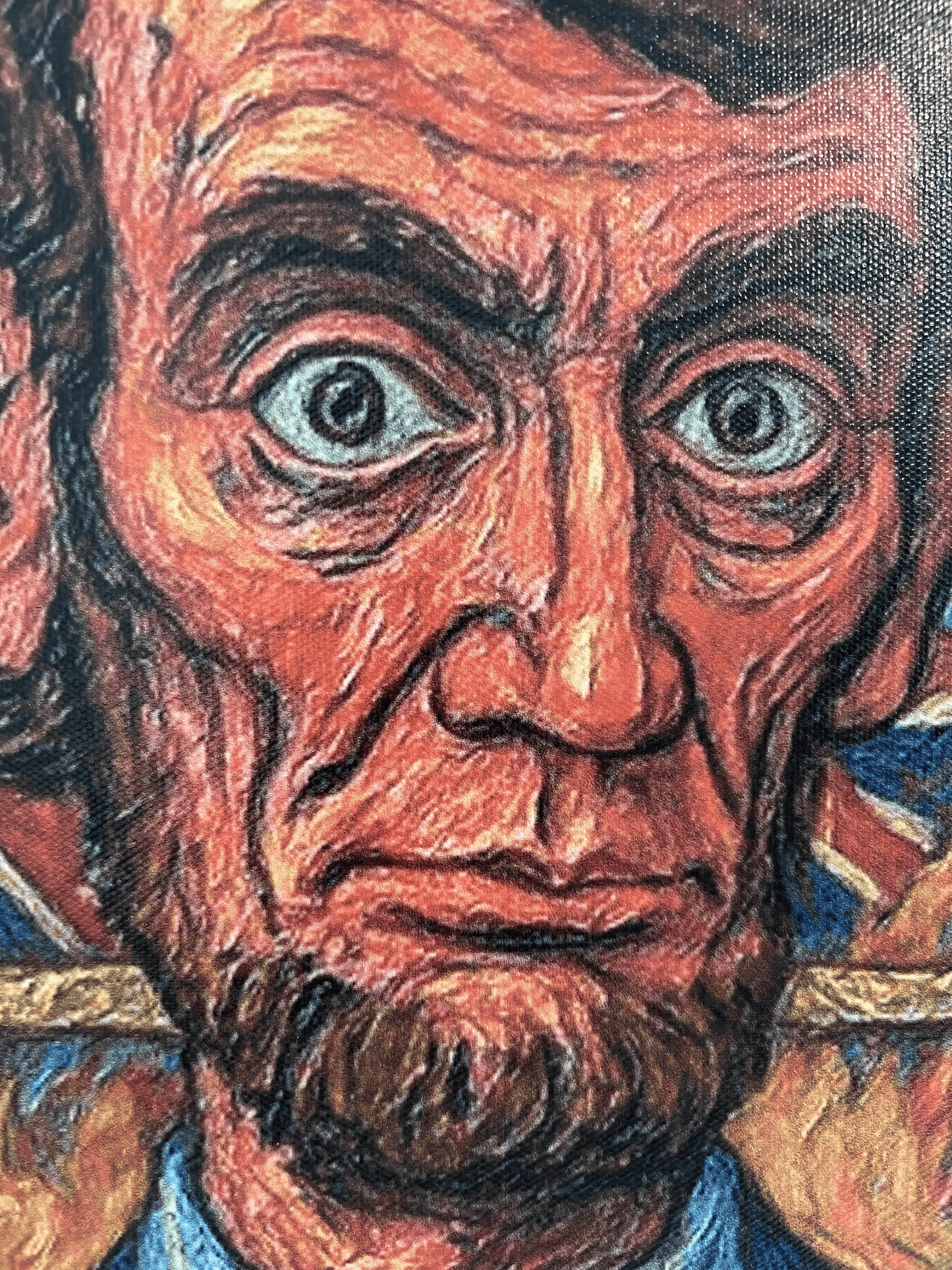 Abraham Lincoln 20"x16" Print on Canvas by Serg Graff, Surreal Pop Art Portrait