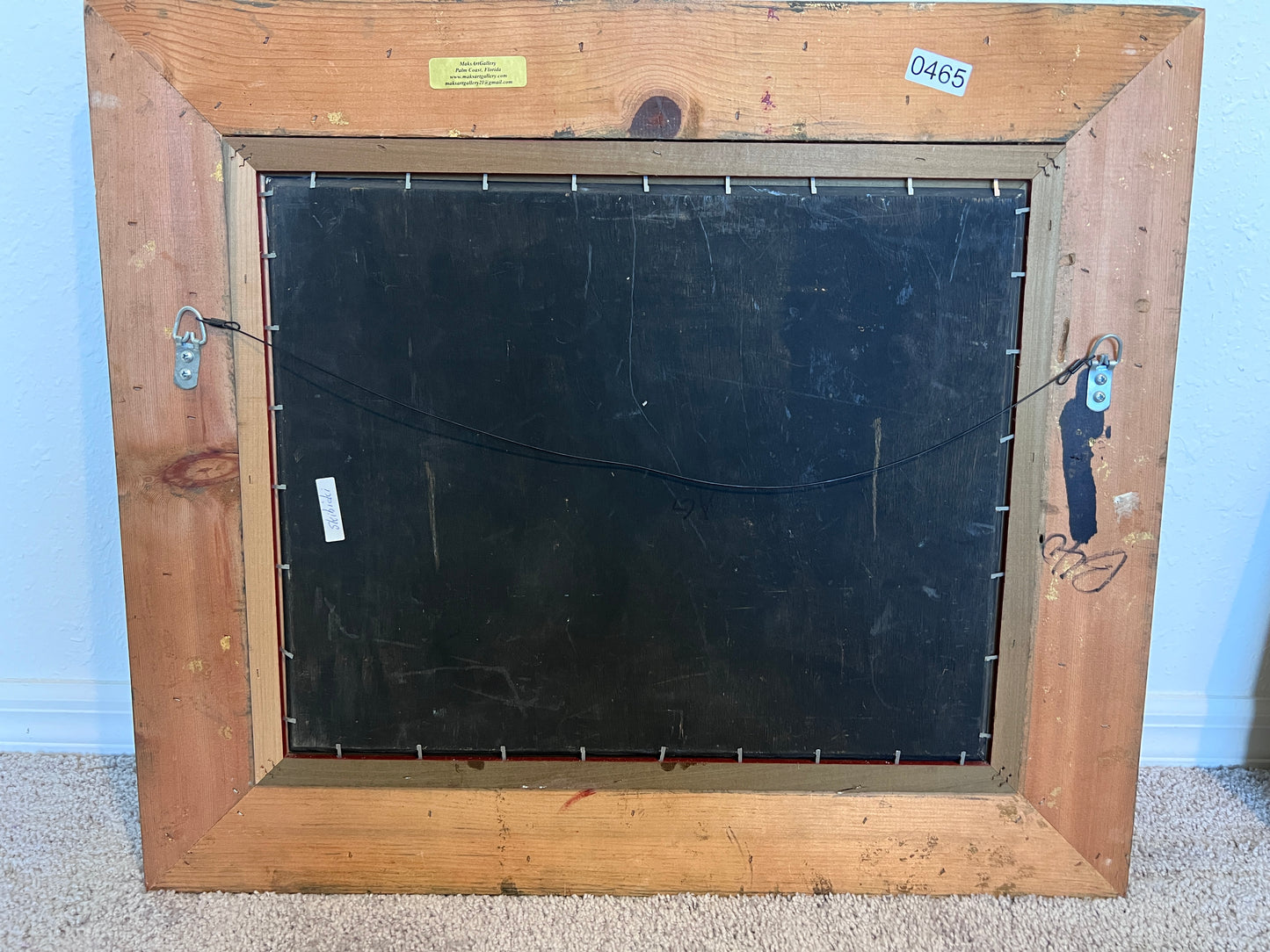 Original Antique Italian Venice Harbor Oil Painting on Board Signed K. Rossi