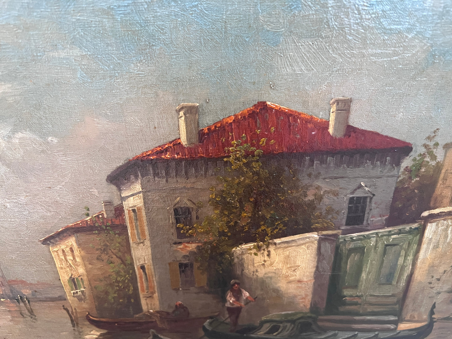 Boris Major (Russian-American 1876 - 1951) original O/C Painting, Venice Italy