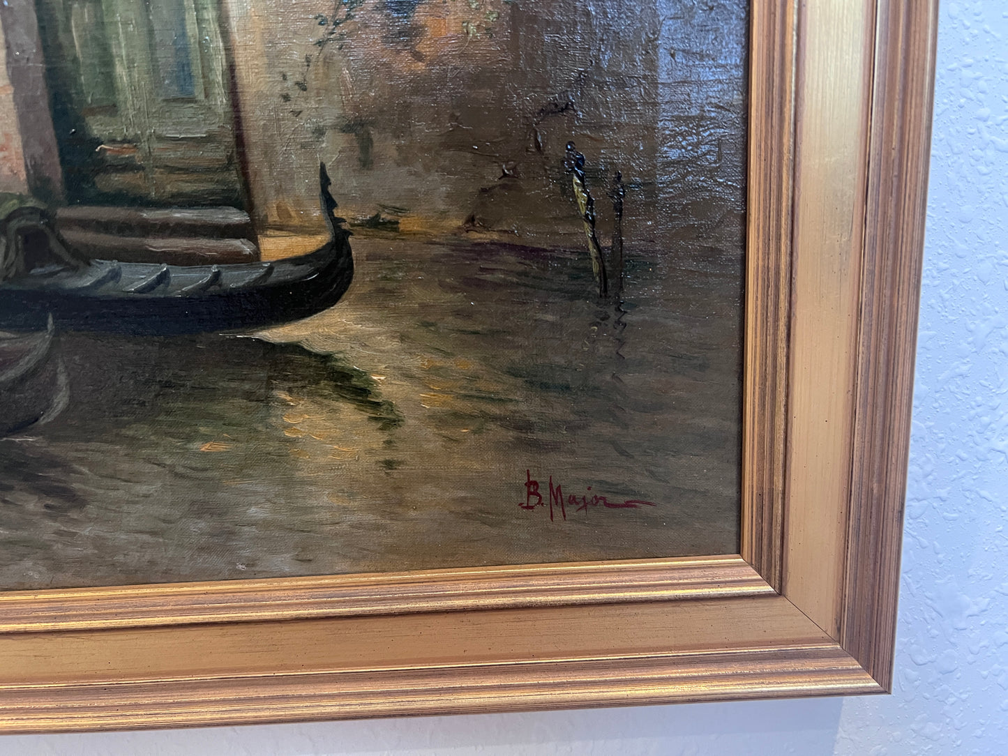 Boris Major (Russian-American 1876 - 1951) original O/C Painting, Venice Italy