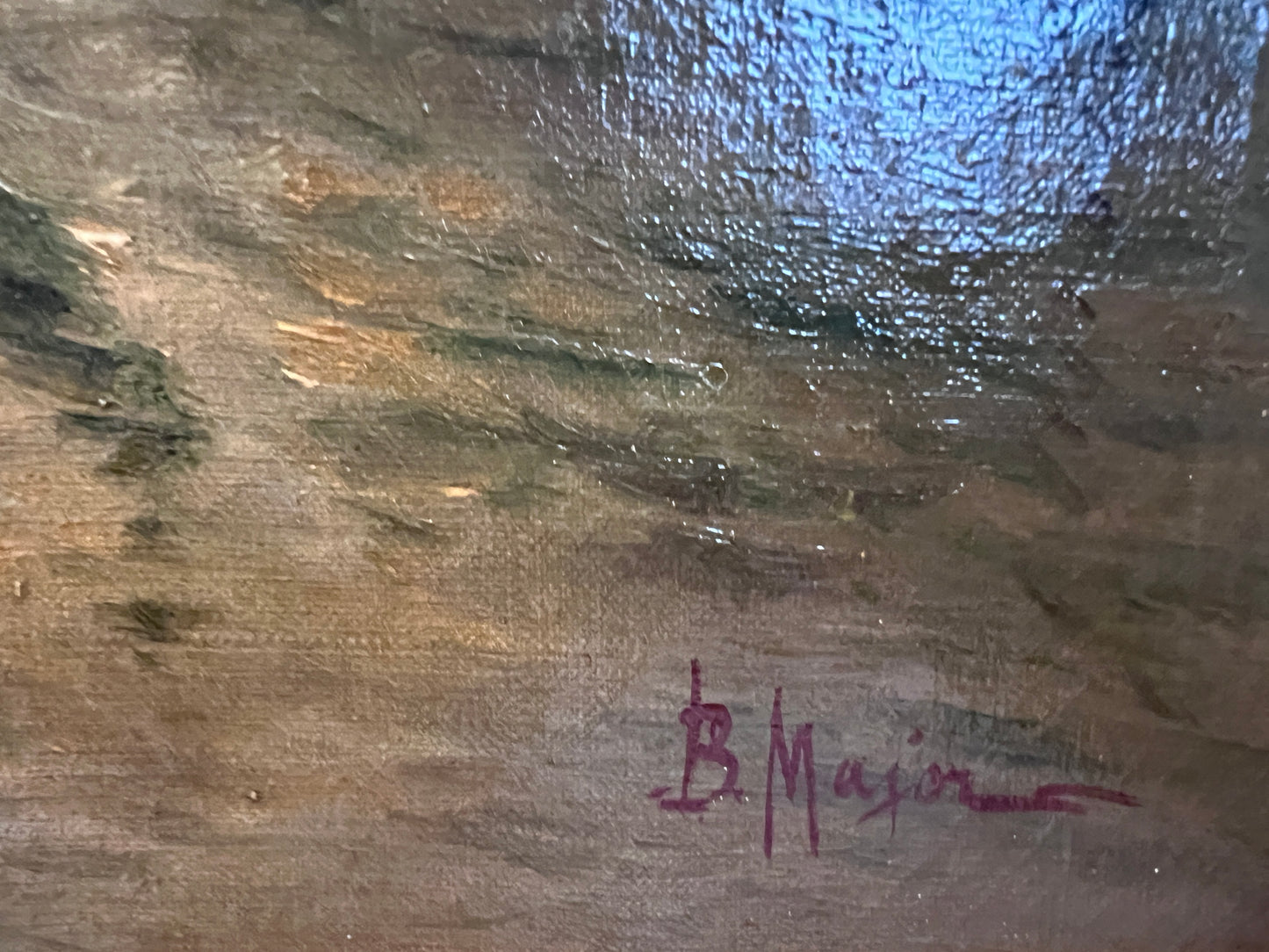 Boris Major (Russian-American 1876 - 1951) original O/C Painting, Venice Italy
