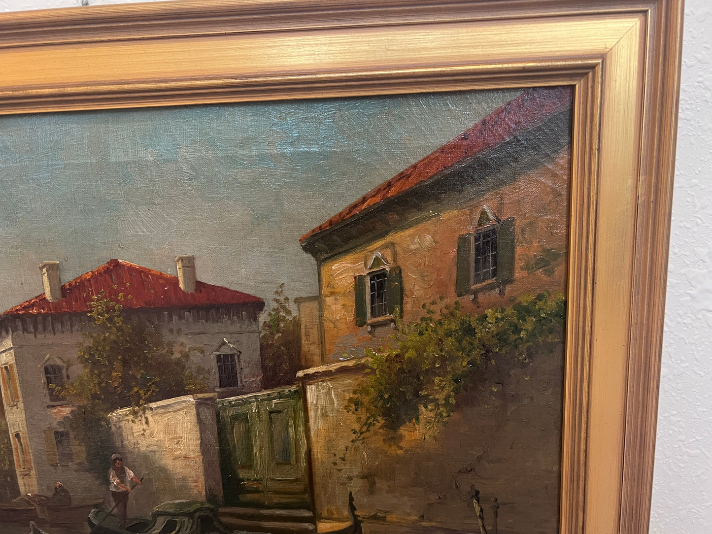 Boris Major (Russian-American 1876 - 1951) original O/C Painting, Venice Italy
