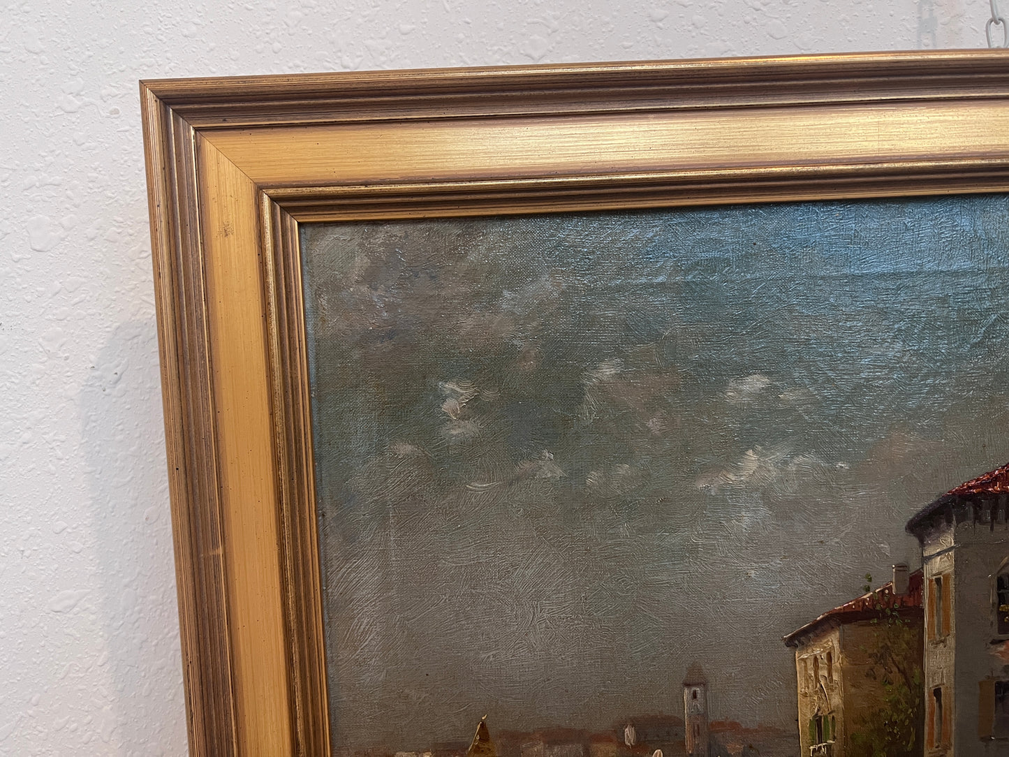 Boris Major (Russian-American 1876 - 1951) original O/C Painting, Venice Italy