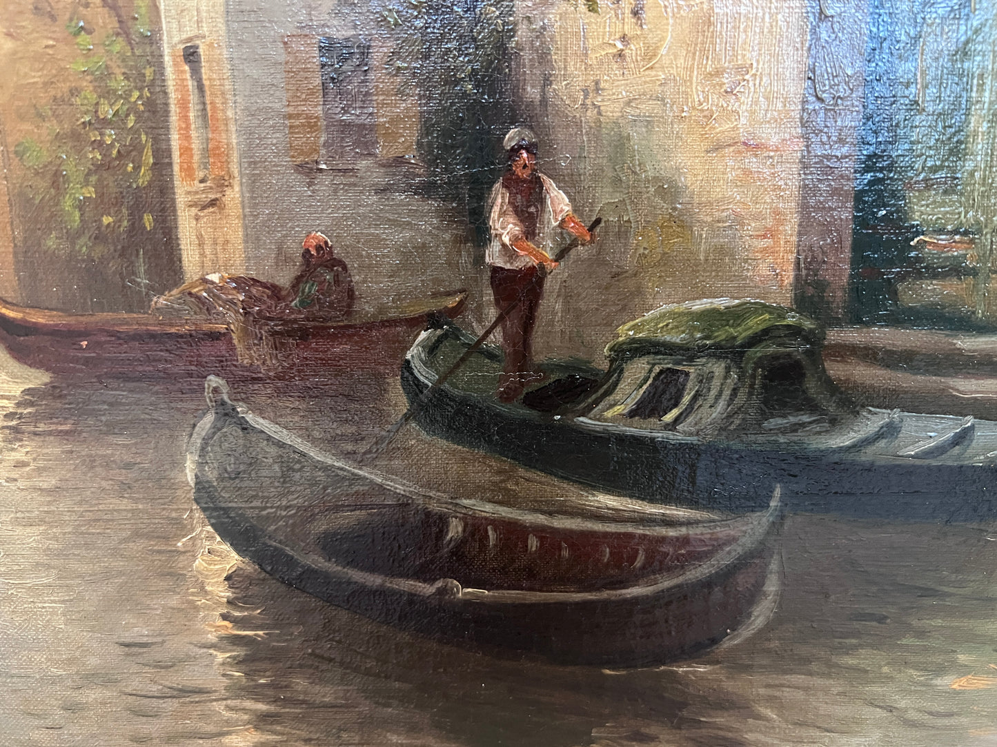 Boris Major (Russian-American 1876 - 1951) original O/C Painting, Venice Italy