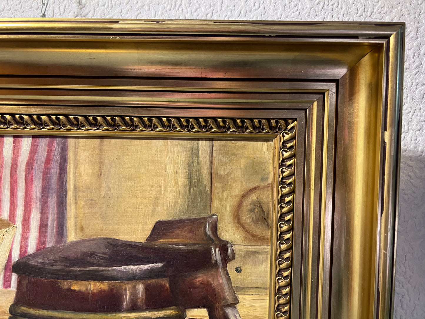 1898 Scandinavian Artist F. SJOSTEDT Antique Oil Painting on canvas, Still Life