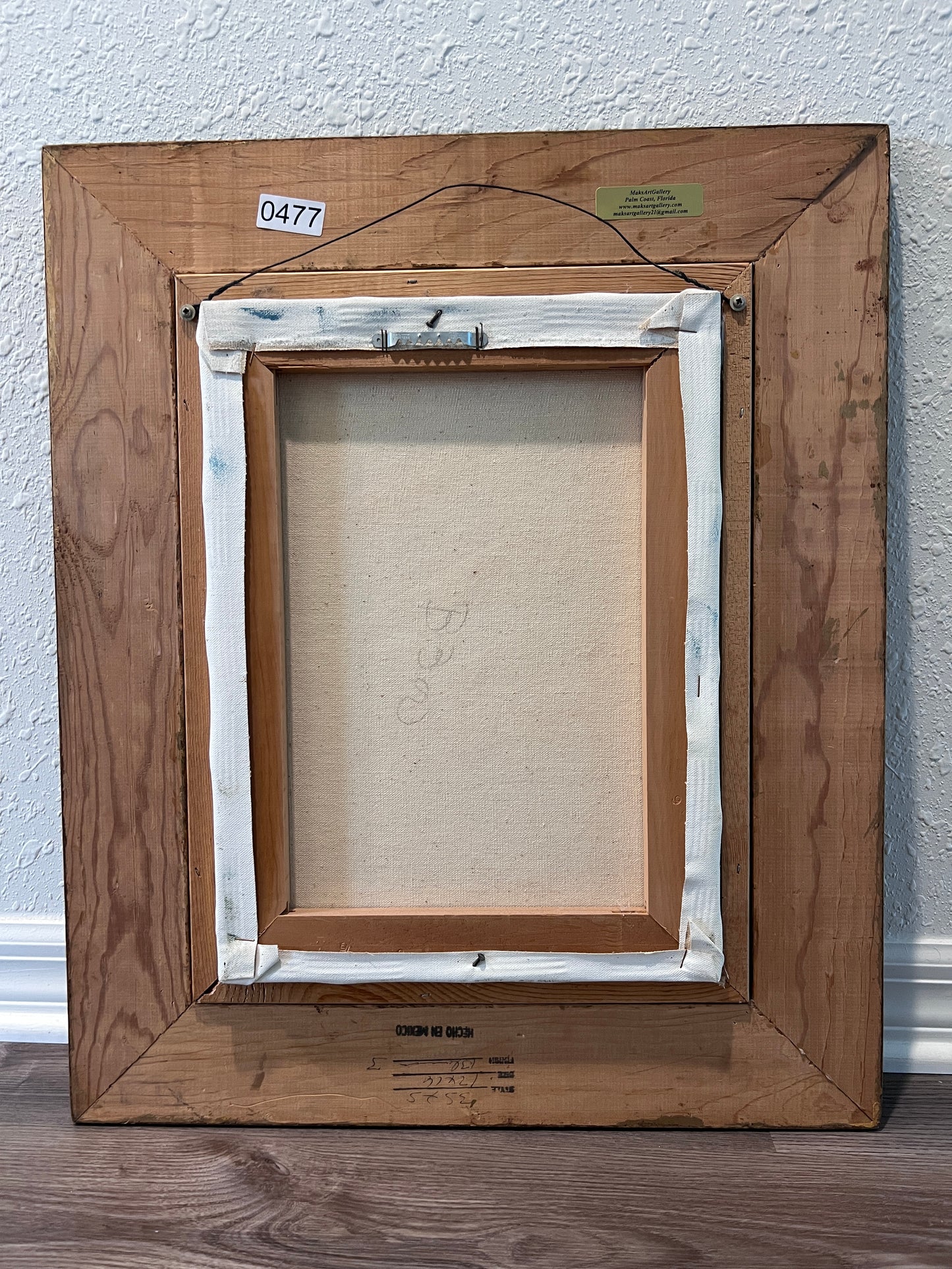 Majestic Tall Ship Original Oil Painting on canvas – Signed Hoffman – Framed