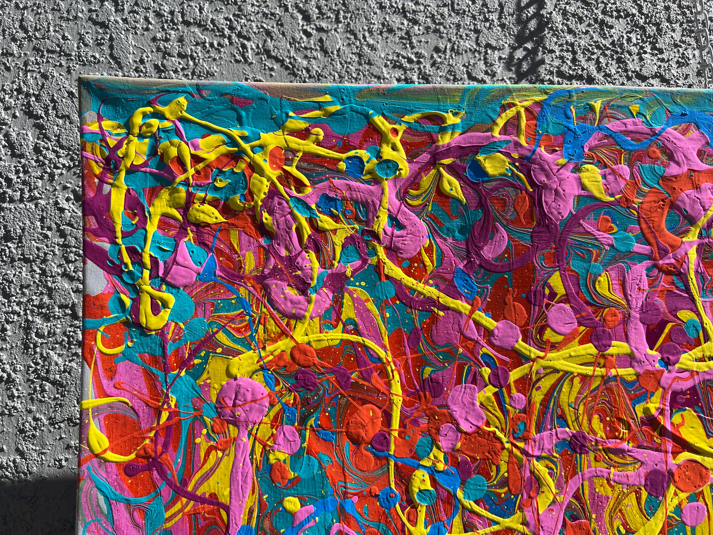 One-Of-A-Kind Abstract Painting on Canvas by Serg Graff " Modern Vision", COA