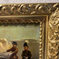 1864 ADOLF CHARLEMAGNE 1826-1901 Imperial Academy, antique original oil painting