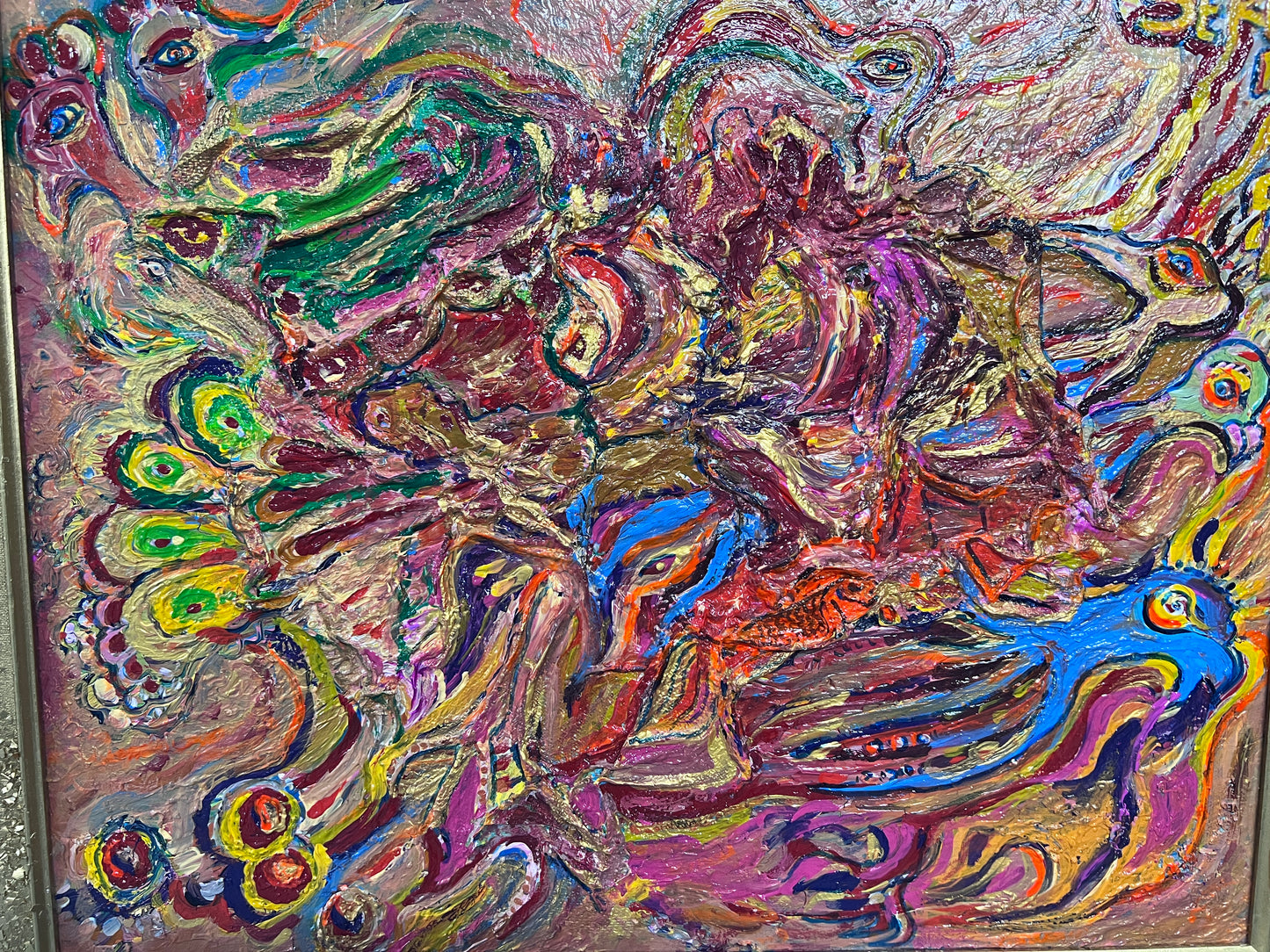 Original Painting on Canvas in a Fantasy Abstract Style by Serg Graff "LOOP" COA