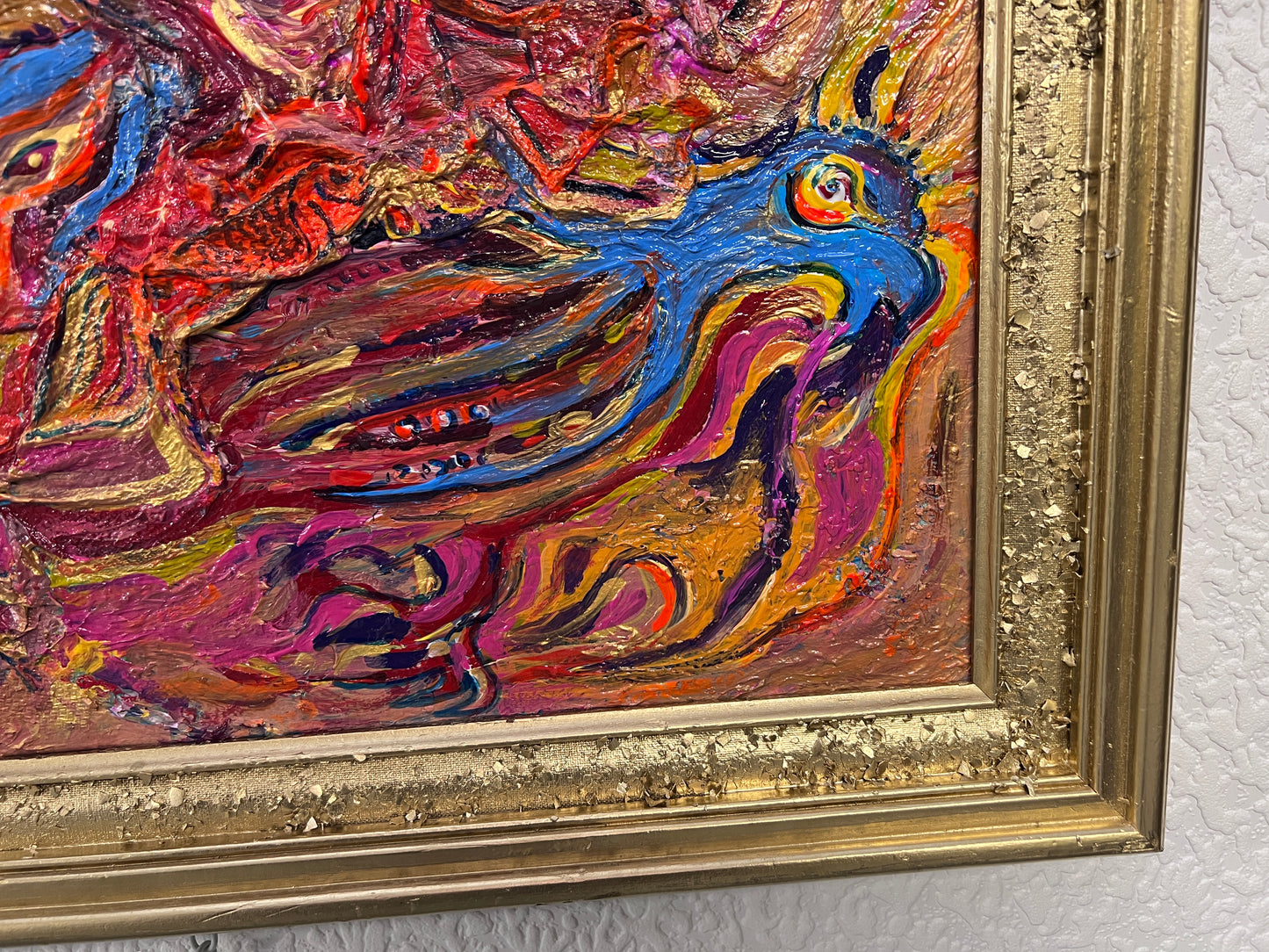 Original Painting on Canvas in a Fantasy Abstract Style by Serg Graff "LOOP" COA