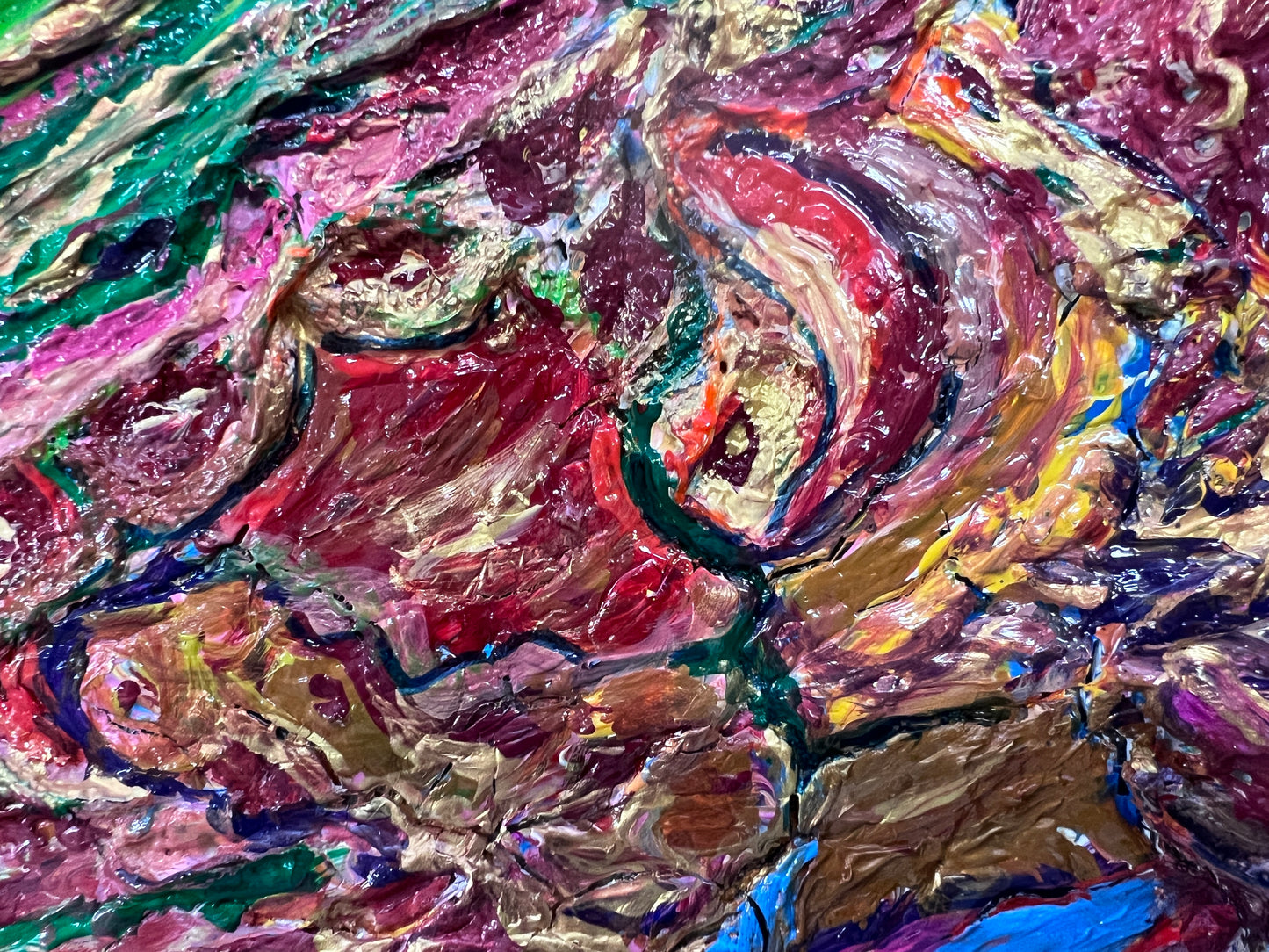 Original Painting on Canvas in a Fantasy Abstract Style by Serg Graff "LOOP" COA