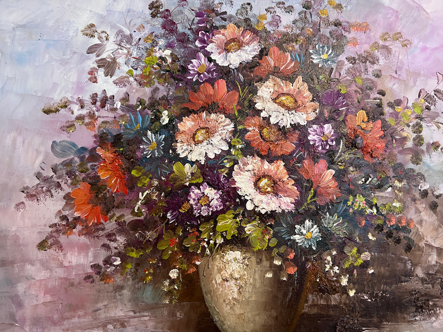 Original Oil Painting on canvas, Still Life, Flowers, Signed, Framed