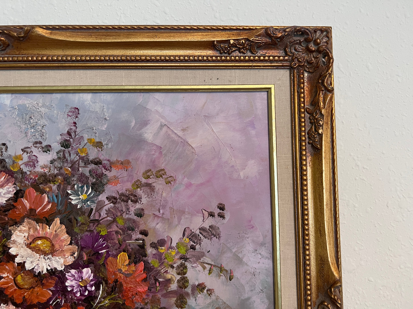 Original Oil Painting on canvas, Still Life, Flowers, Signed, Framed