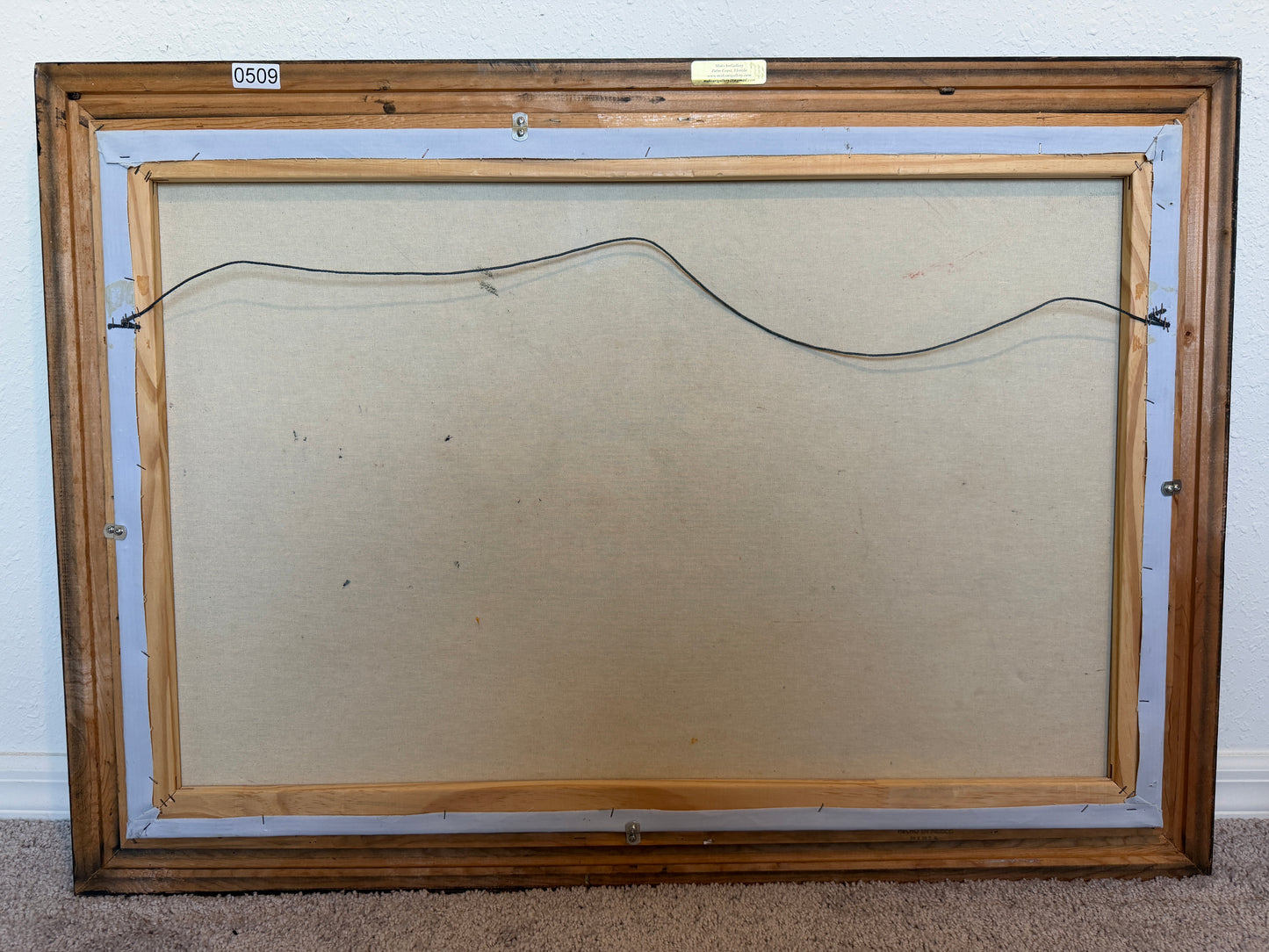 Large Floral Still Life Original Oil Painting on canvas Signed W. Adams Framed