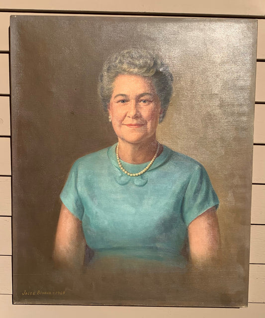 Listed American Artist Jacob Binder (1887-1984), oil painting, Portrait, 1969
