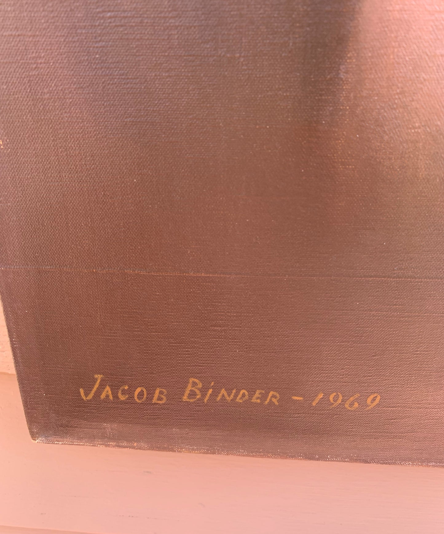 Listed American Artist Jacob Binder (1887-1984), oil painting, Portrait, 1969