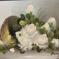 Original Painting on Canvas Still Life, Flowers, Framed, Signed Bossy