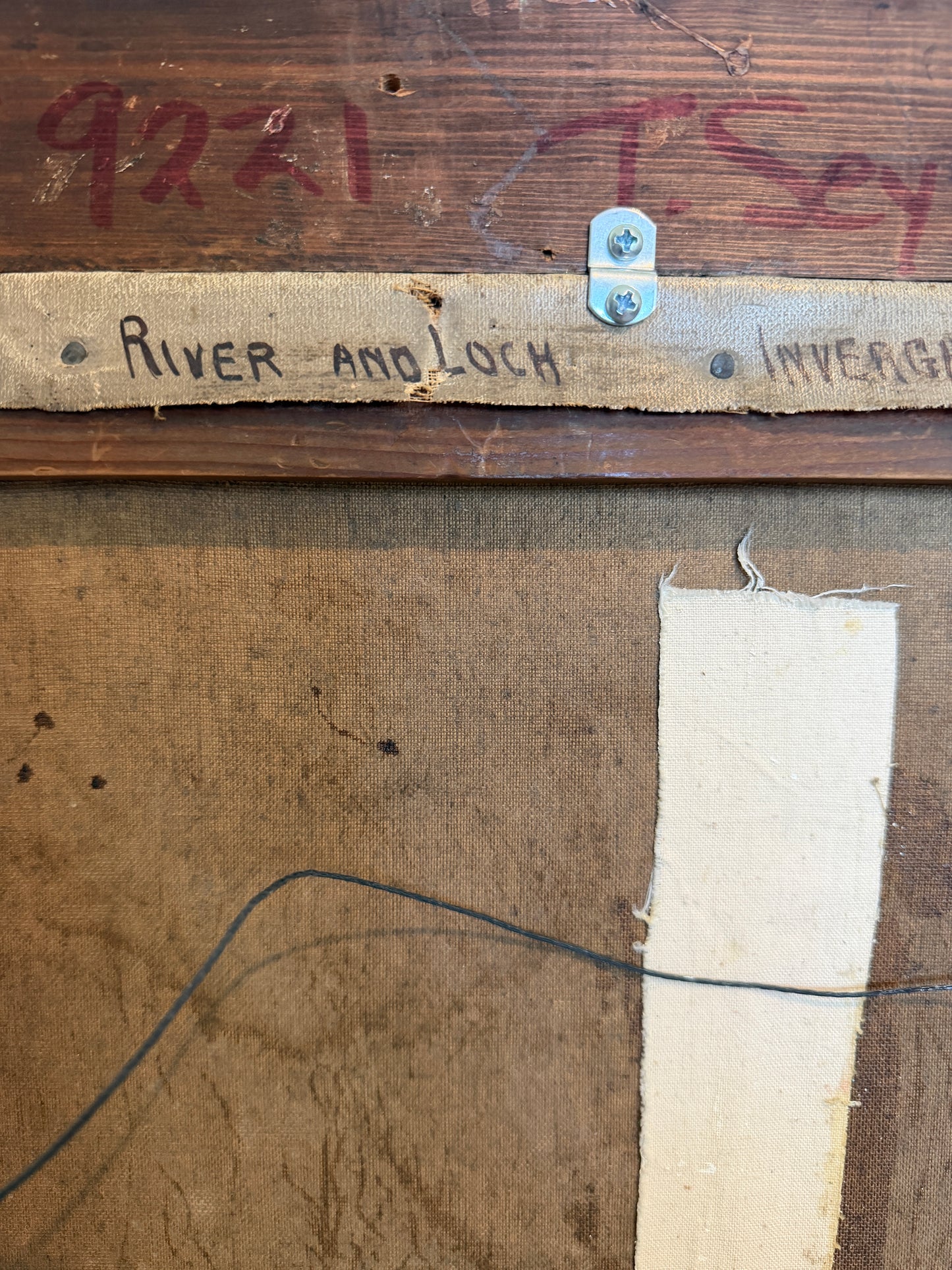 Tom Seymour (British, 1844-1904) Antique Oil on canvas, Landscape, Gilt Frame