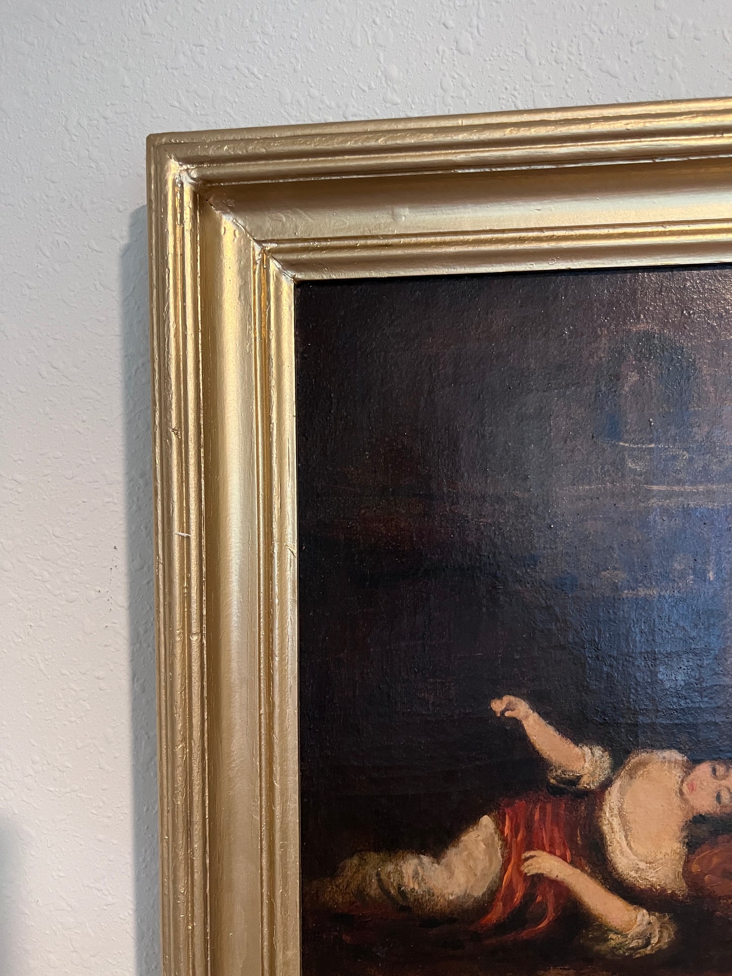 19thC Original Oil Painting Interior Scene Orientalist Signed Fortuny Antique