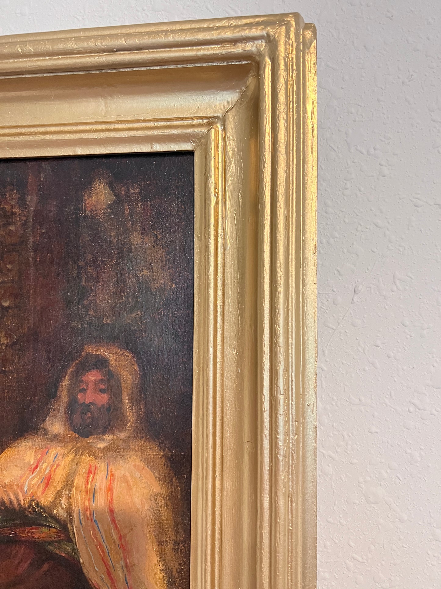 19thC Original Oil Painting Interior Scene Orientalist Signed Fortuny Antique