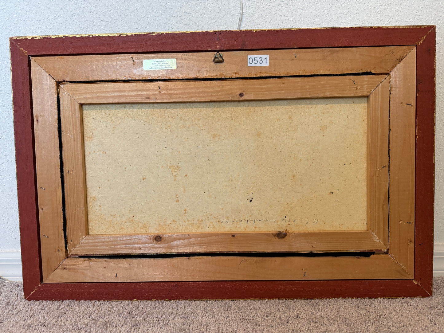 Vintage Original Maritime Oil Painting – Signed, Rocky Coast Waves Seascape