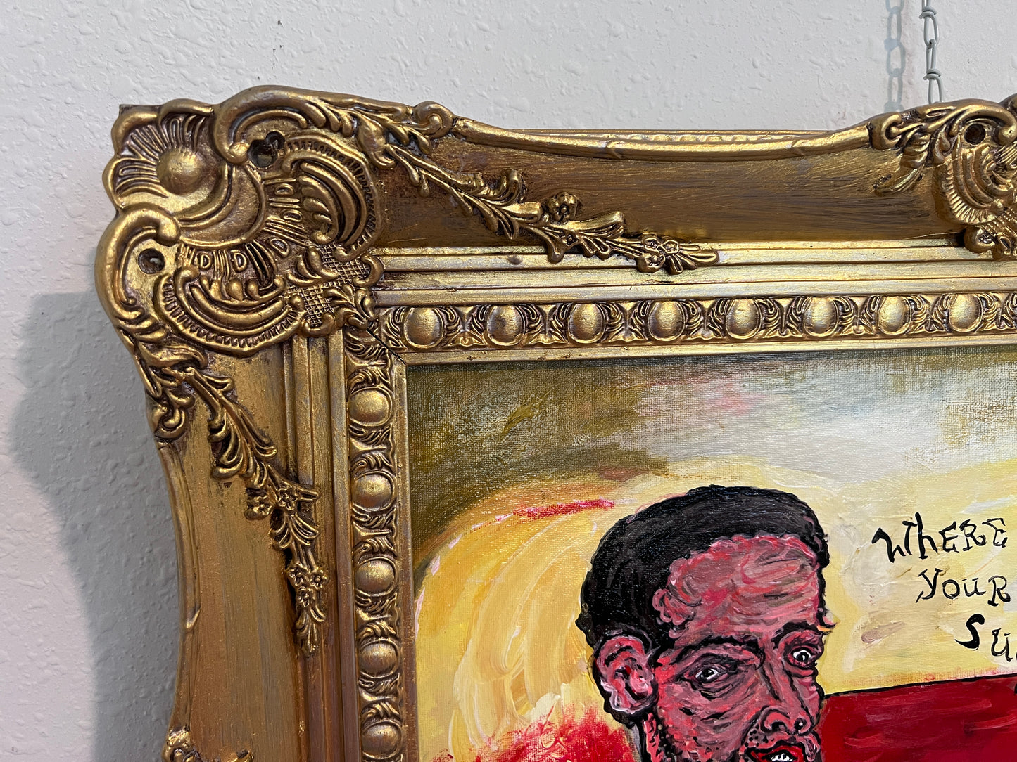 Unique Original Painting on Canvas by Serg Graff, COA "Trump Peace Deal"