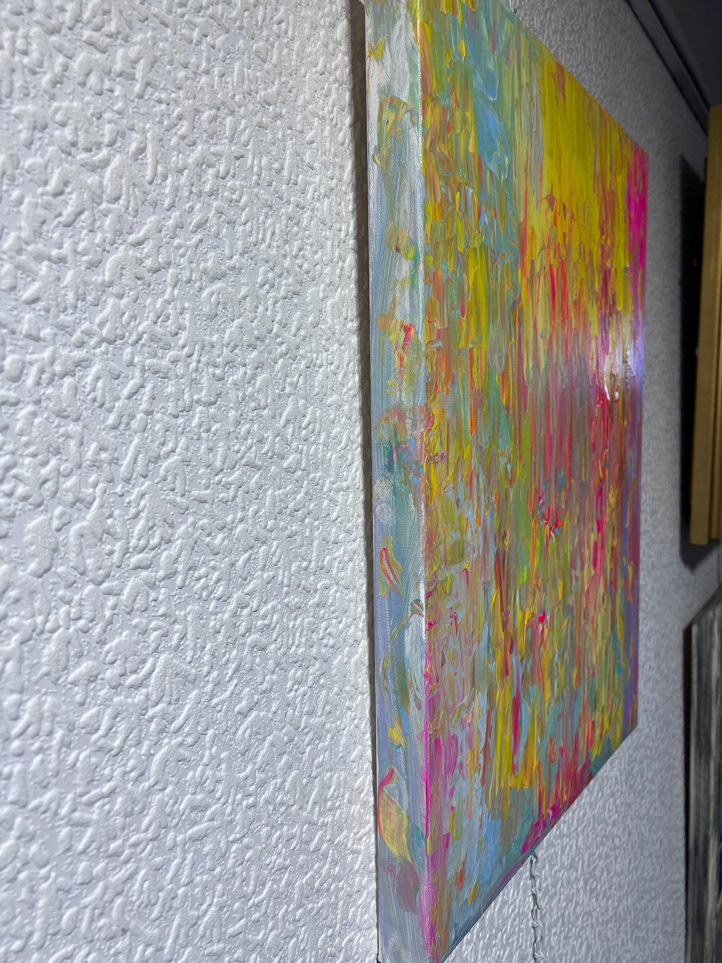 Original Abstract Painting on Canvas , Signed Serg Graff "Mood", COA