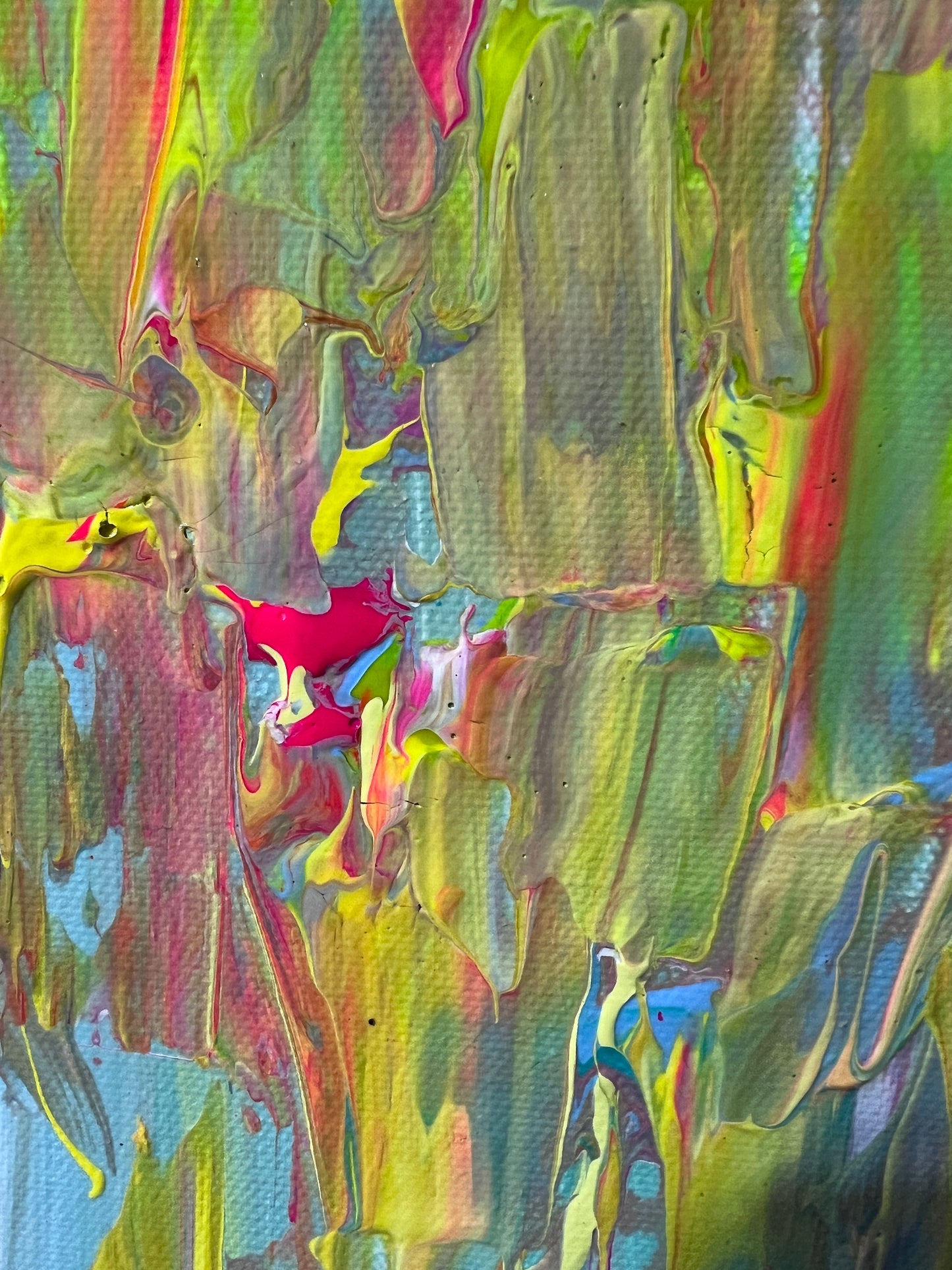 Original Abstract Painting on Canvas , Signed Serg Graff "Mood", COA