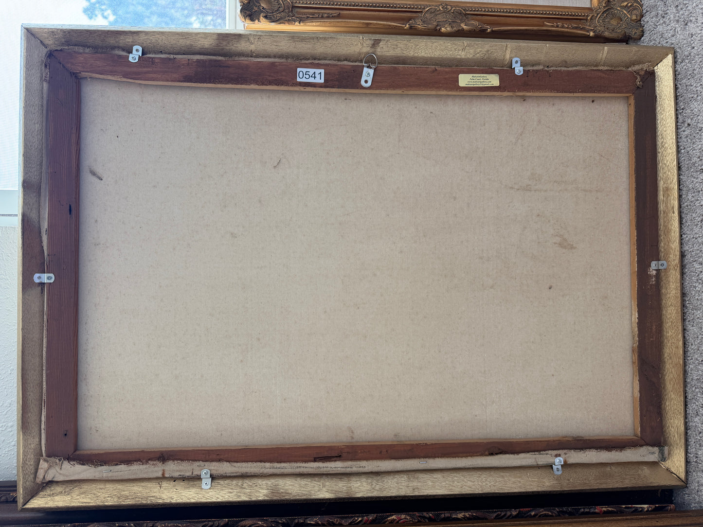 Large Vintage Nautical Oil Painting Signed Dramatic Sailing Ship Seascape