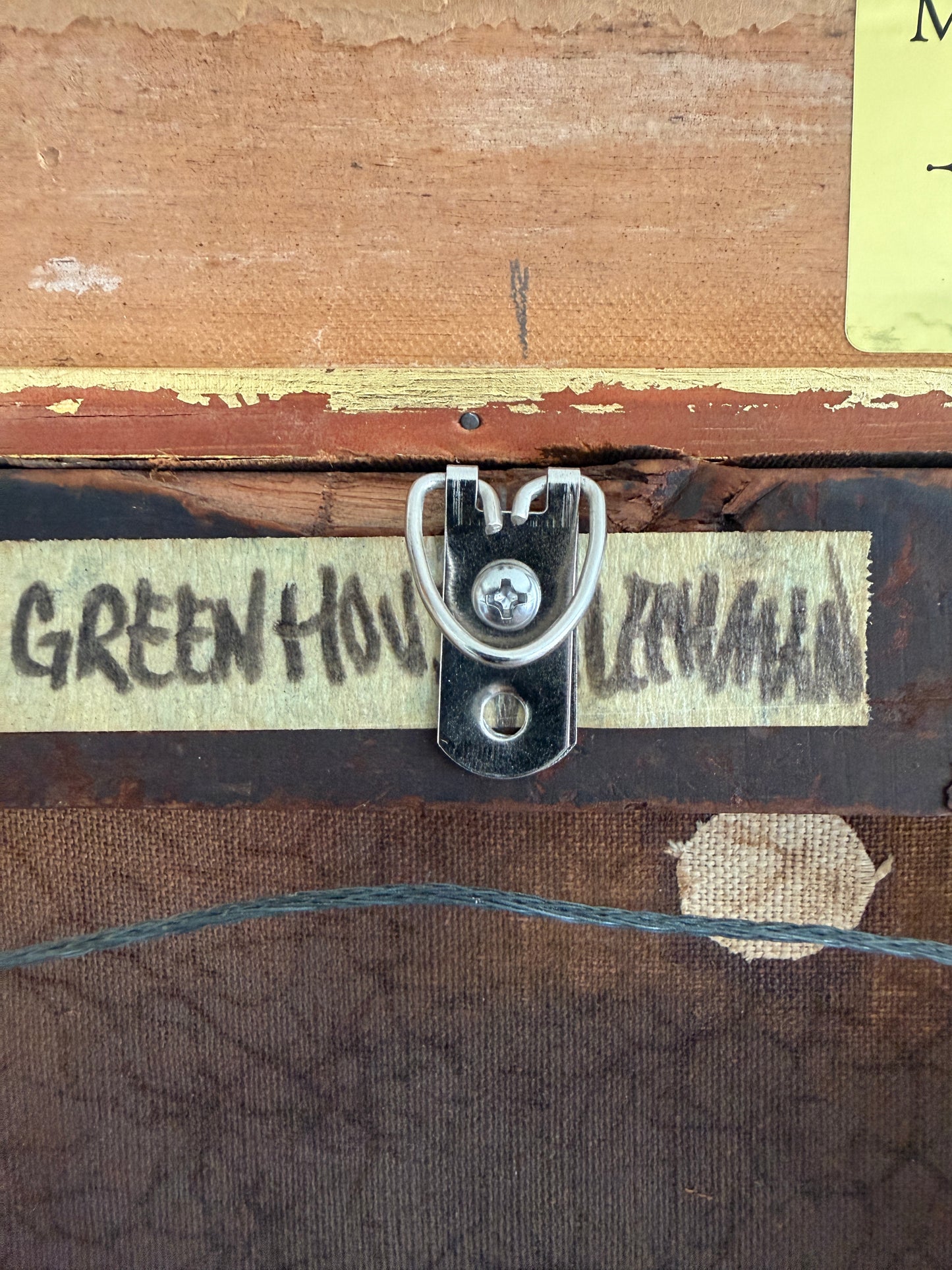 Antique 19th Century French Oil Painting Genre Scene Figures Village Tavern Art