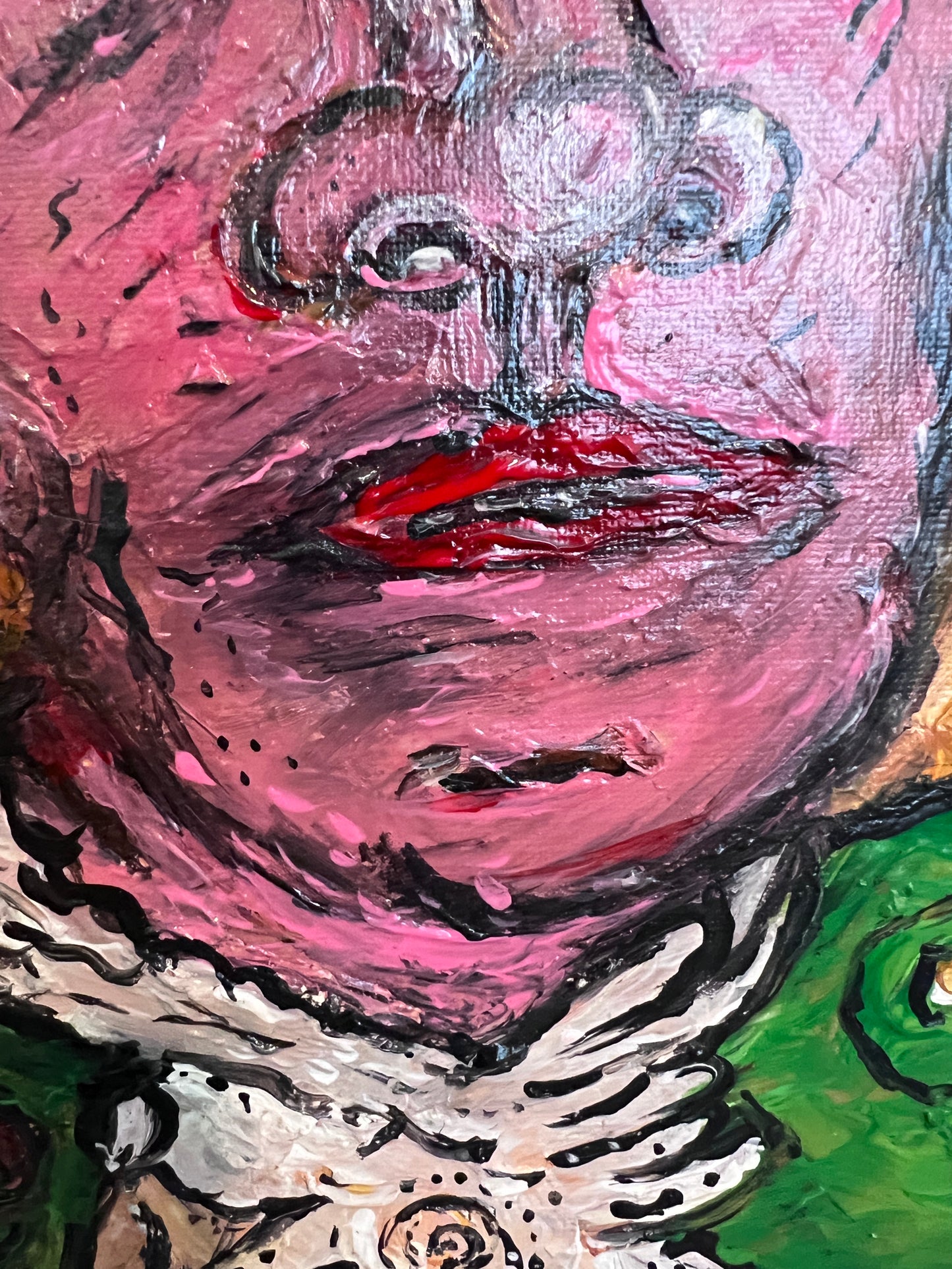 Original painting on canvas, "Young George Washington" by Serg Graff, COA