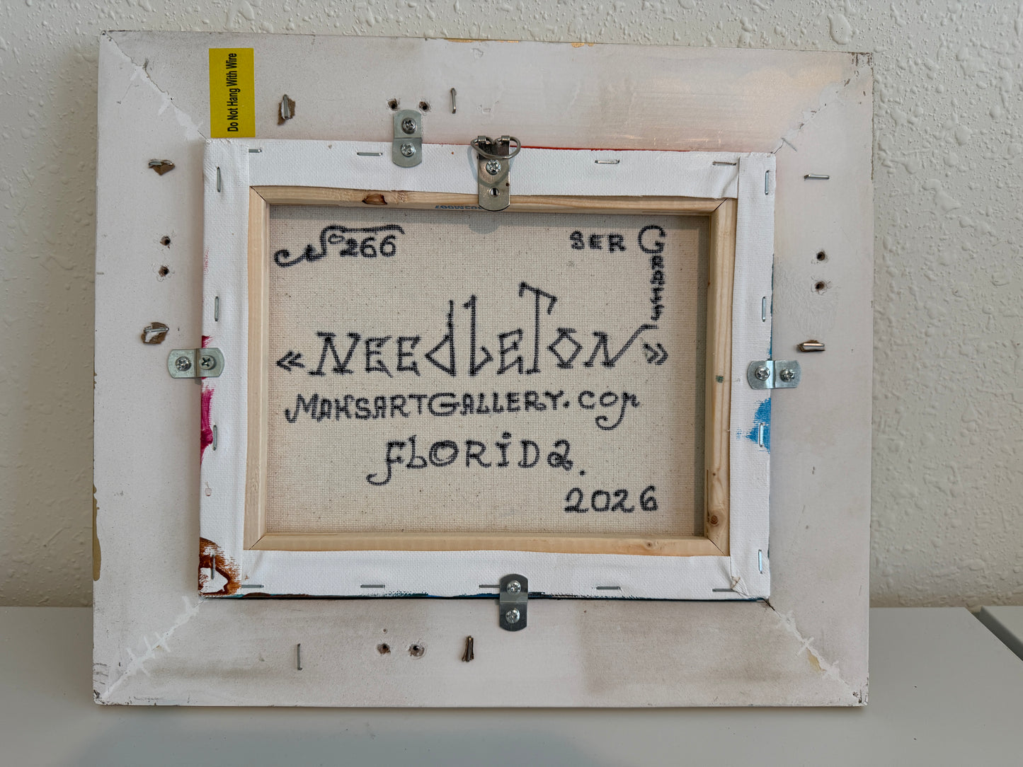 Serg Graff Original “Needleton” Acrylic Ship Painting | Gold Frame | Nautical