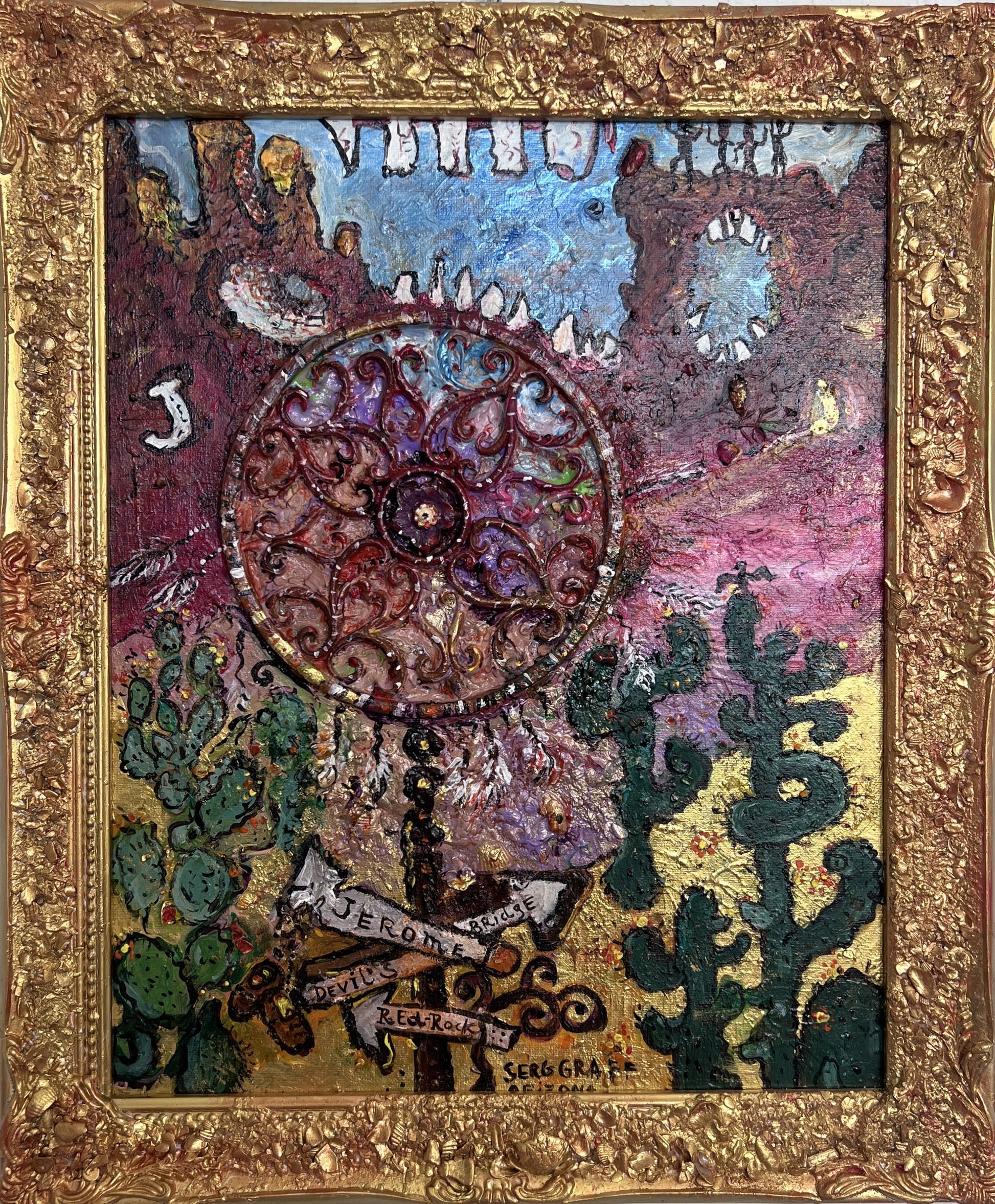 Original Painting on Canvas , Titled "Arizona Adventures " by Serg Graff, COA