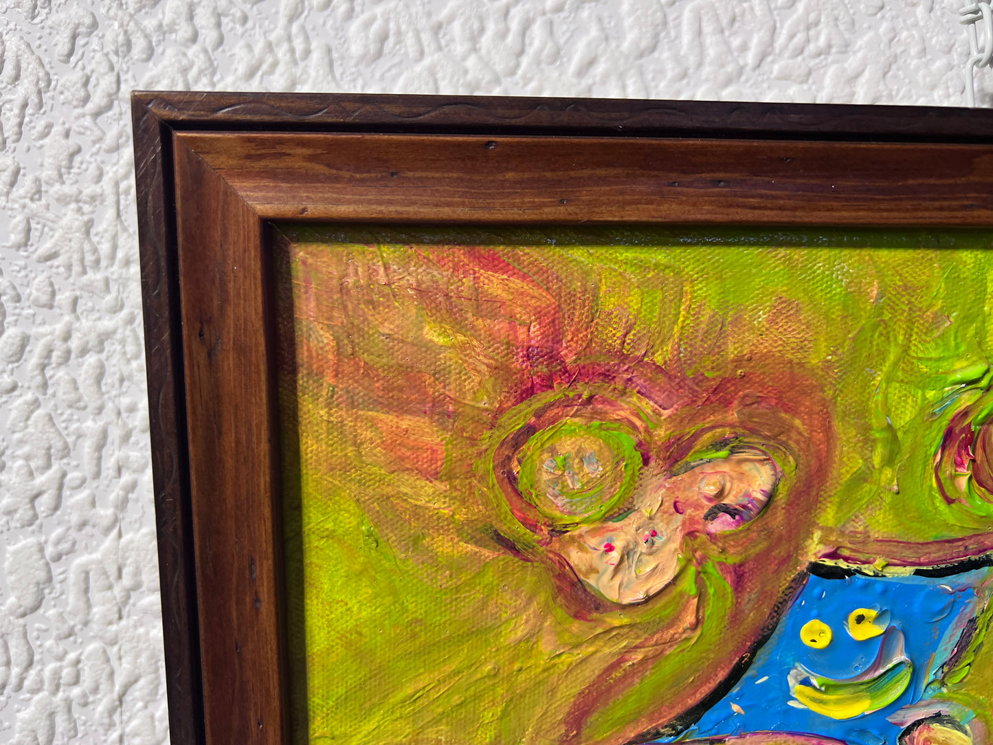 Abstract Painting on Canvas by Serg Graff "Funny Octopuses", COA