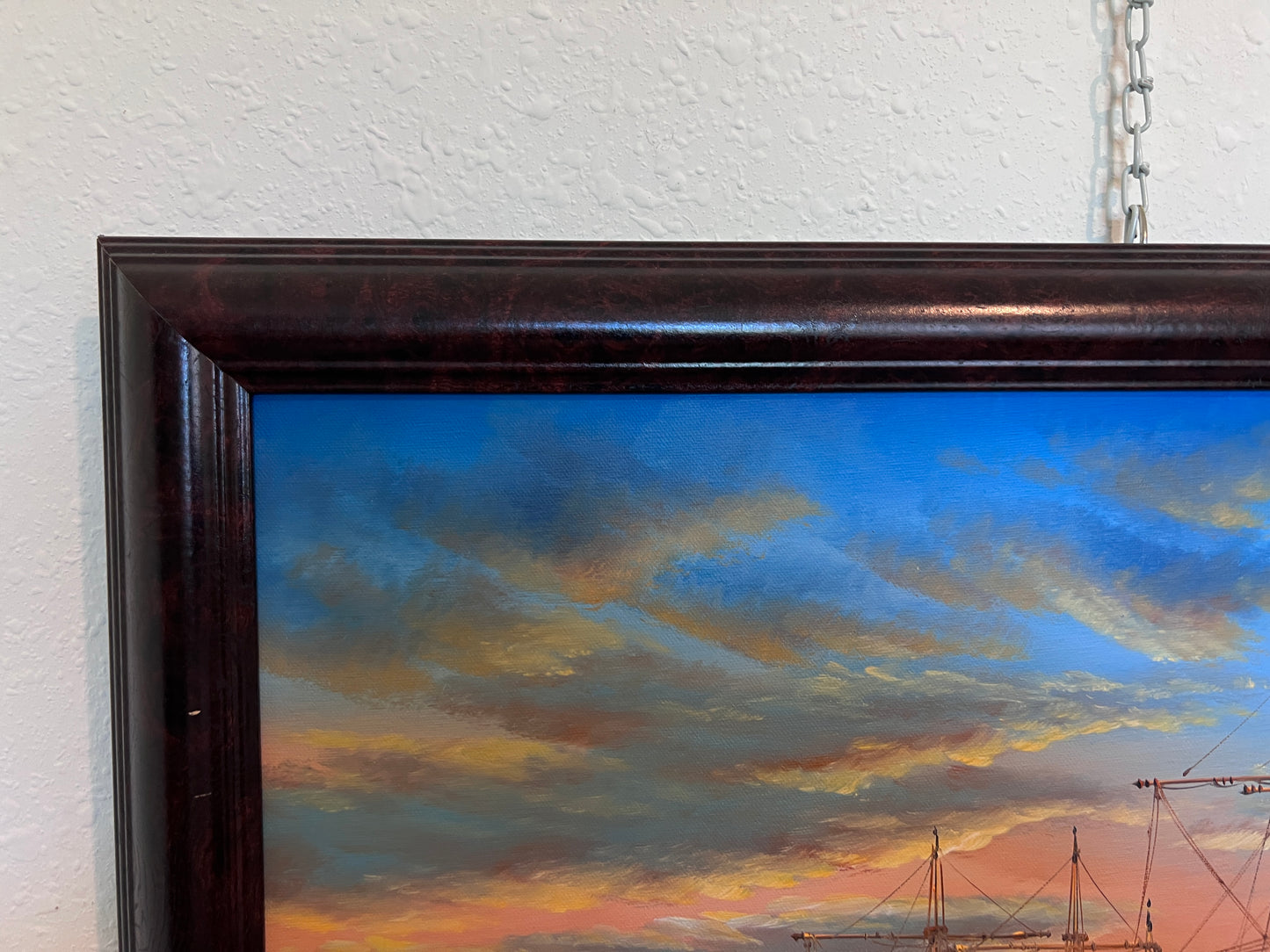 Listed British Artist John Ambrose 1931-2010 Original Canvas Painting seascape