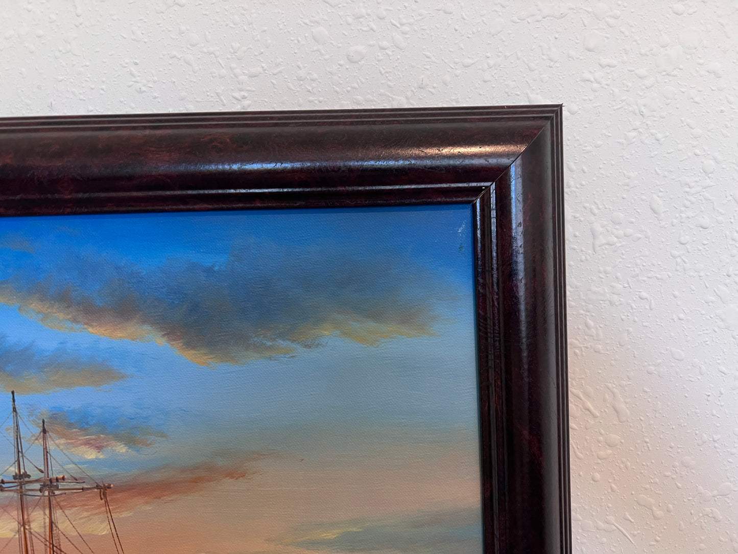 Listed British Artist John Ambrose 1931-2010 Original Canvas Painting seascape