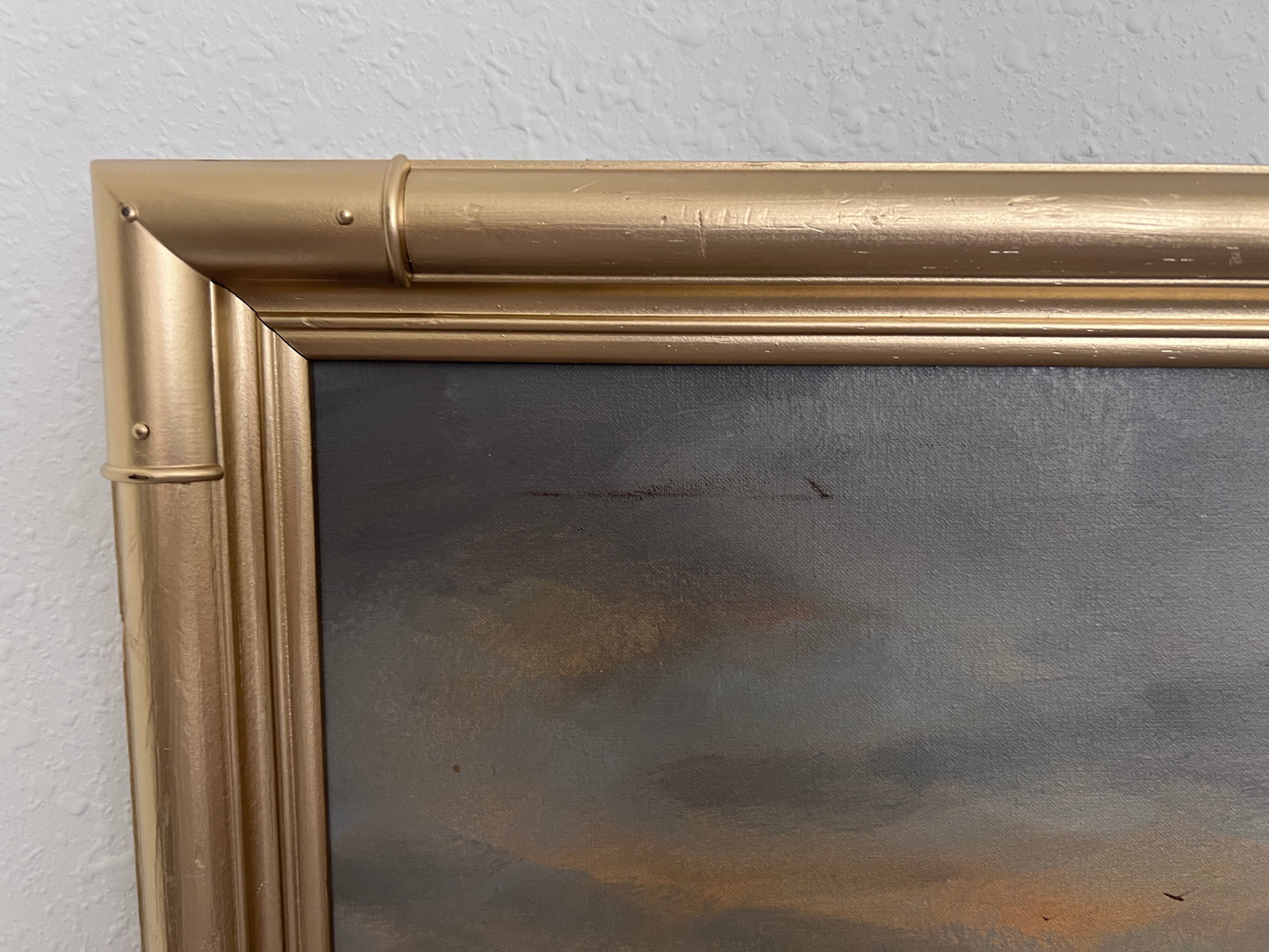 Vintage Dutch Style Winter Landscape Oil Painting – Signed Martin – Canvas