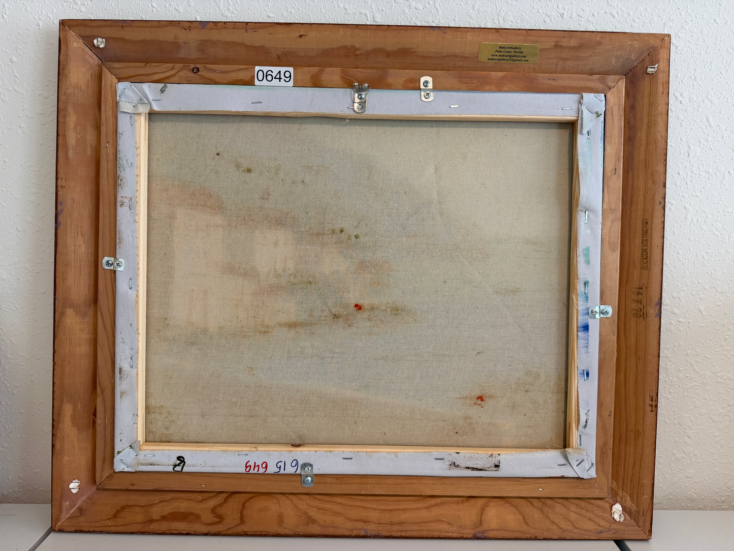 Mediterranean Coastal Village Oil Painting Seascape Landscape, Italian Riviera