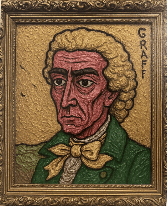 PRINT On Canvas, Portrait Alexander HAMILTON By Serg Graff Limited Edition COA