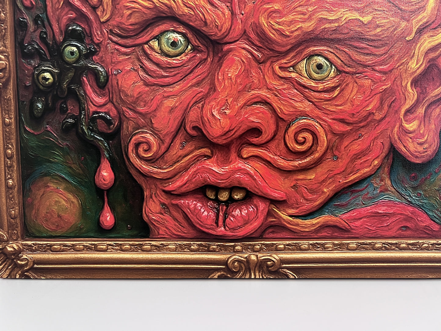 Apocalypse – Surreal Demon Portrait Print on Canvas by Serg Graff, 20" x 16"