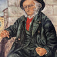 Vintage Oil on canvas painting, Portrait of a Fisherman, Framed, Unsigned