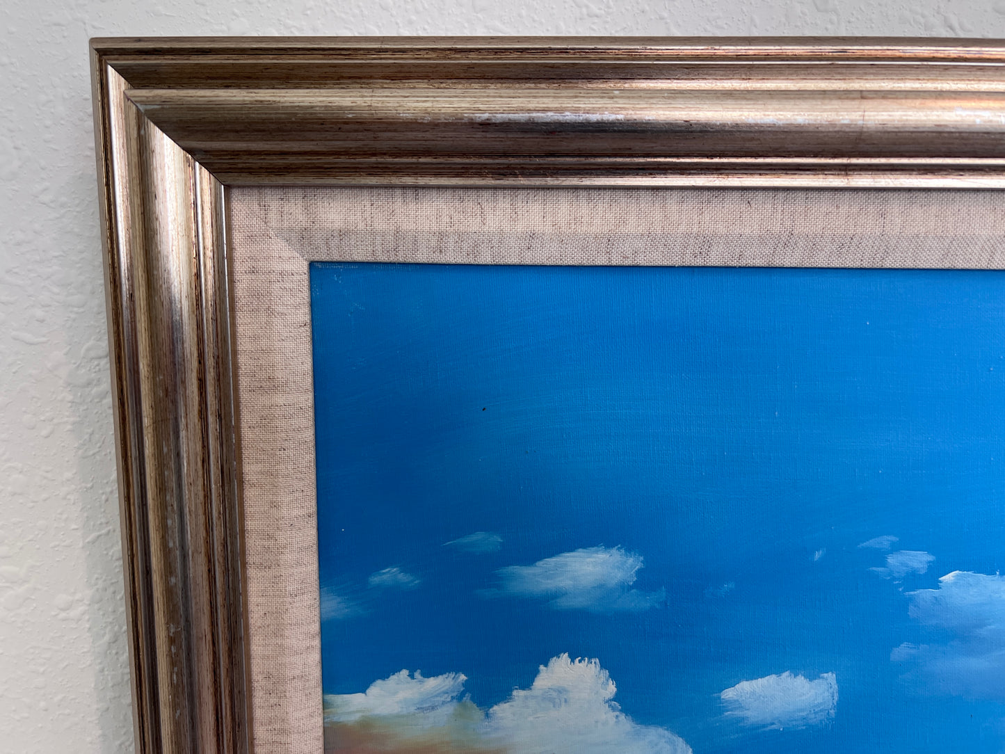 Ambrose Large Original Oil Painting on Canvas Sailing Ship Ocean Seascape Framed