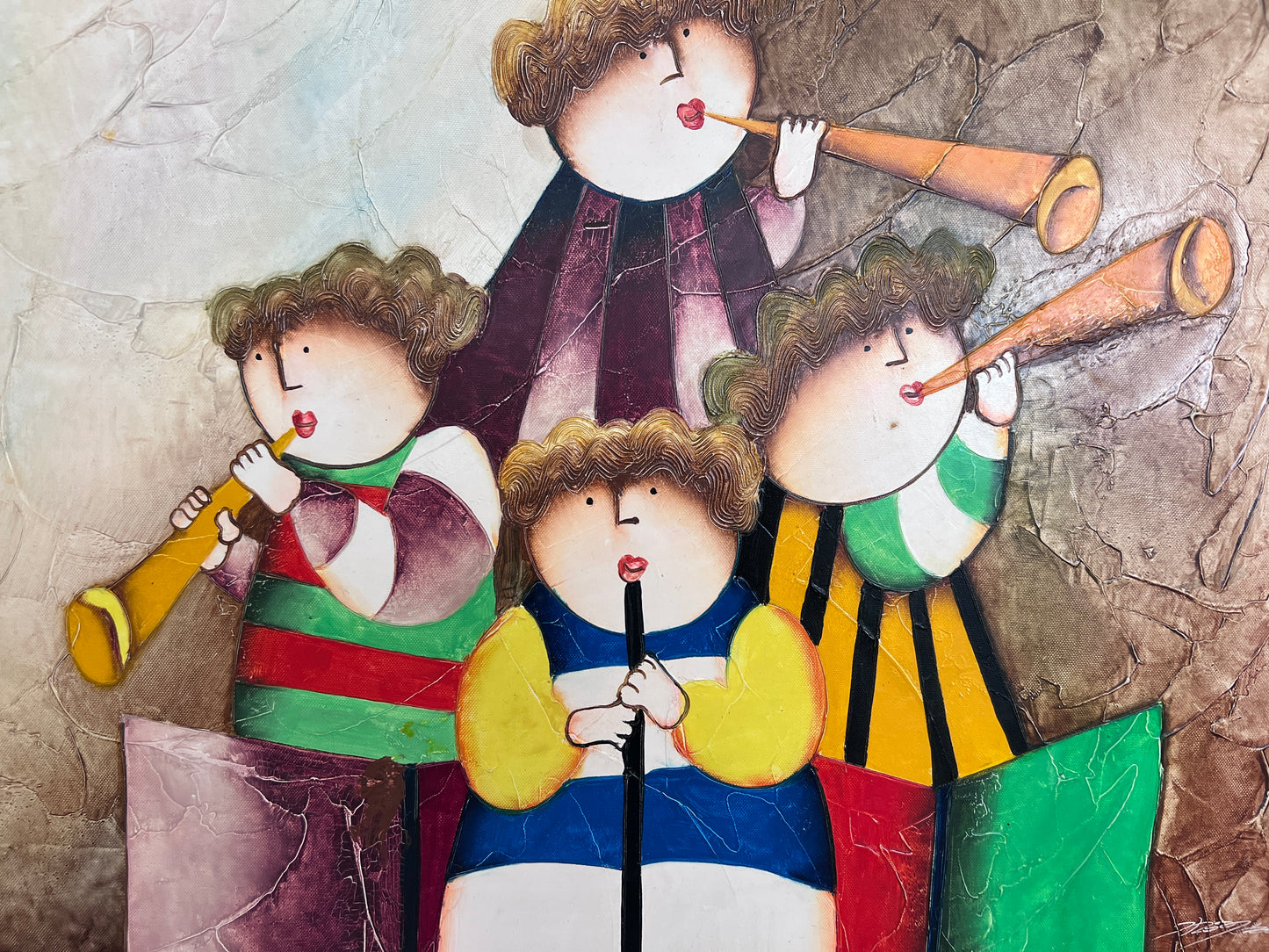 Joyce Roybal Original Painting on Canvas | Musicians