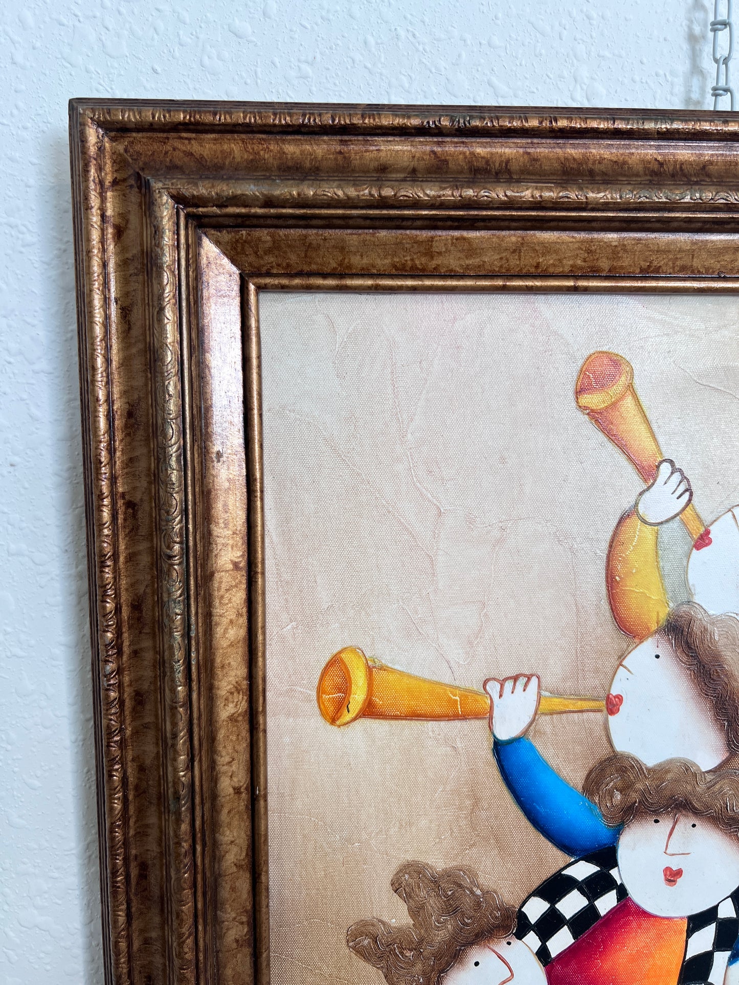 Joyce Roybal Original Painting on Canvas | Musicians | Signed & Framed Artwork