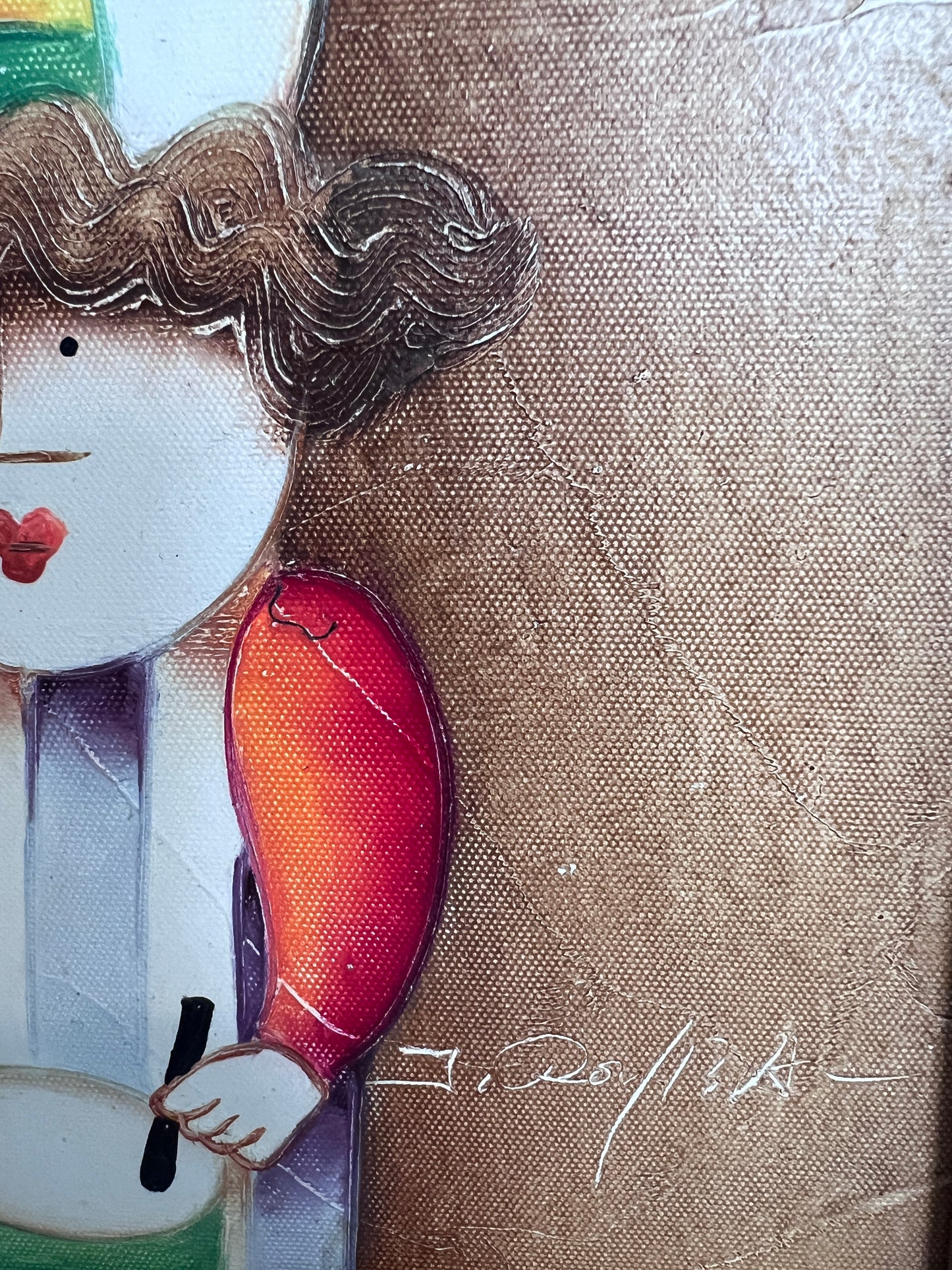 Joyce Roybal Original Painting on Canvas | Musicians | Signed & Framed Artwork