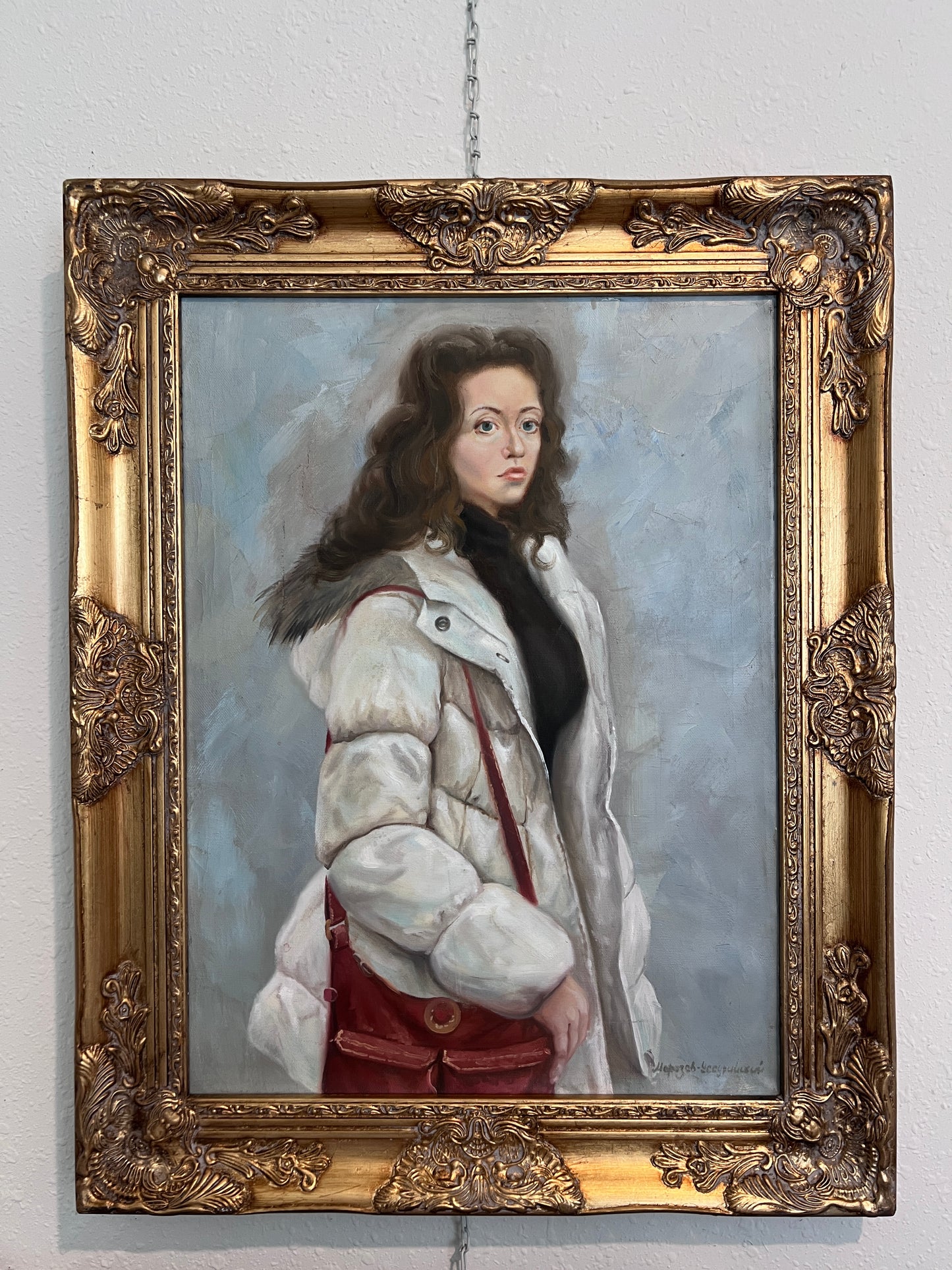 Original Oil Painting "Student" by A. Morozov-Ussuriysky – Realist Portrait